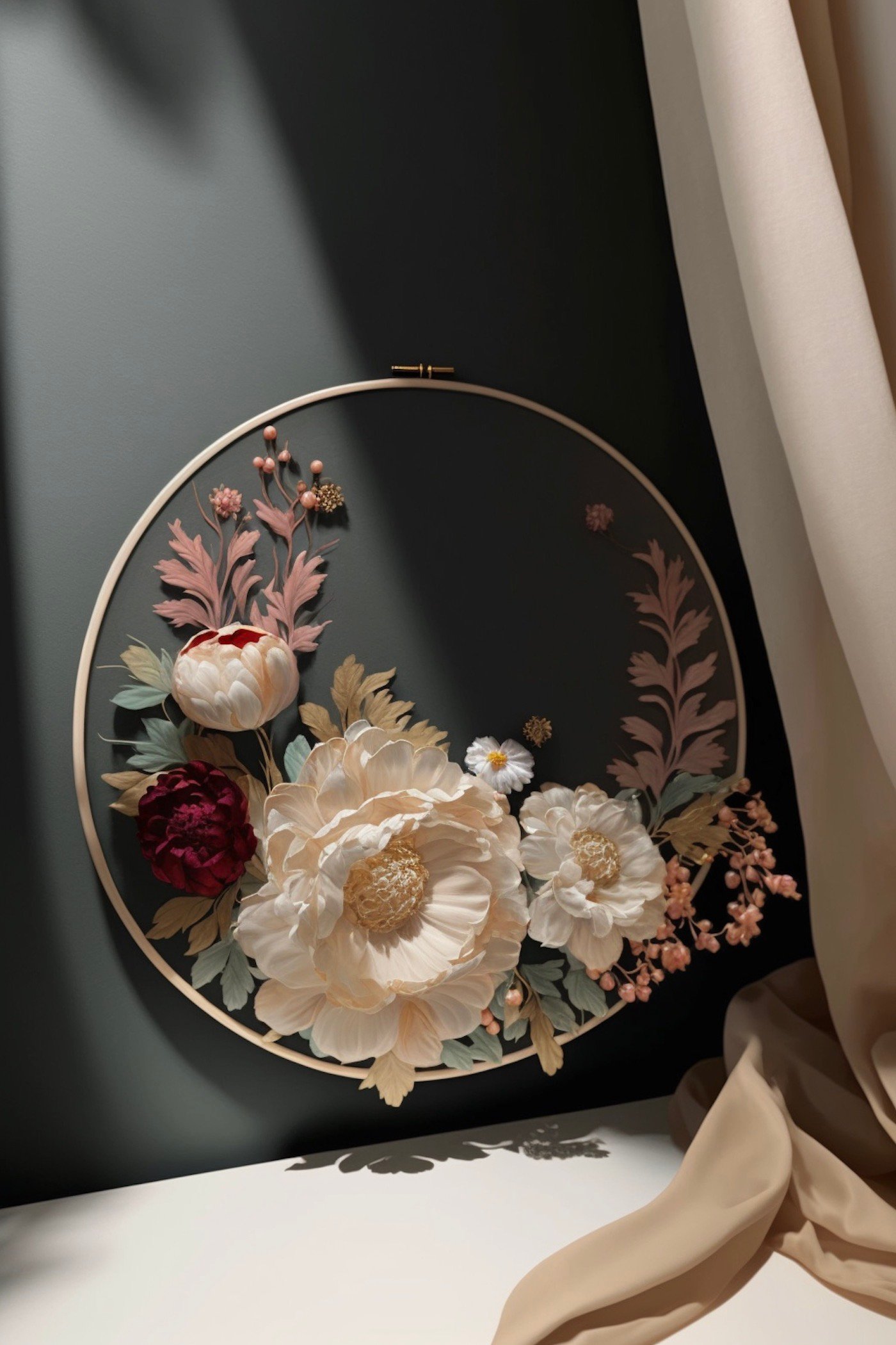 décoration murale pivoines diy bricolage fête des mères