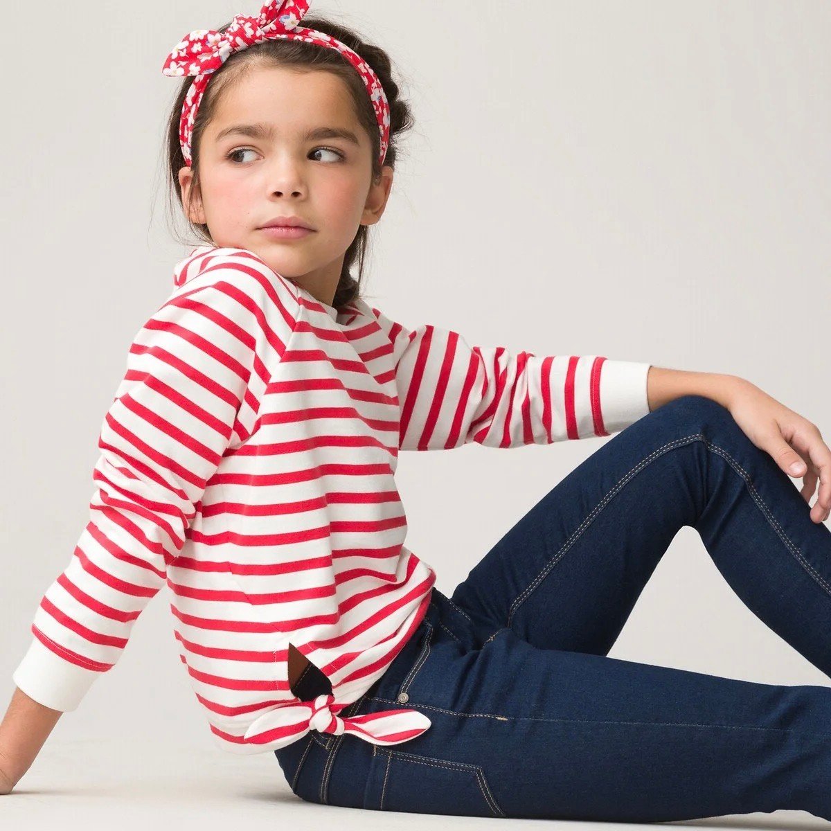 marinière enfant chic fille nouée