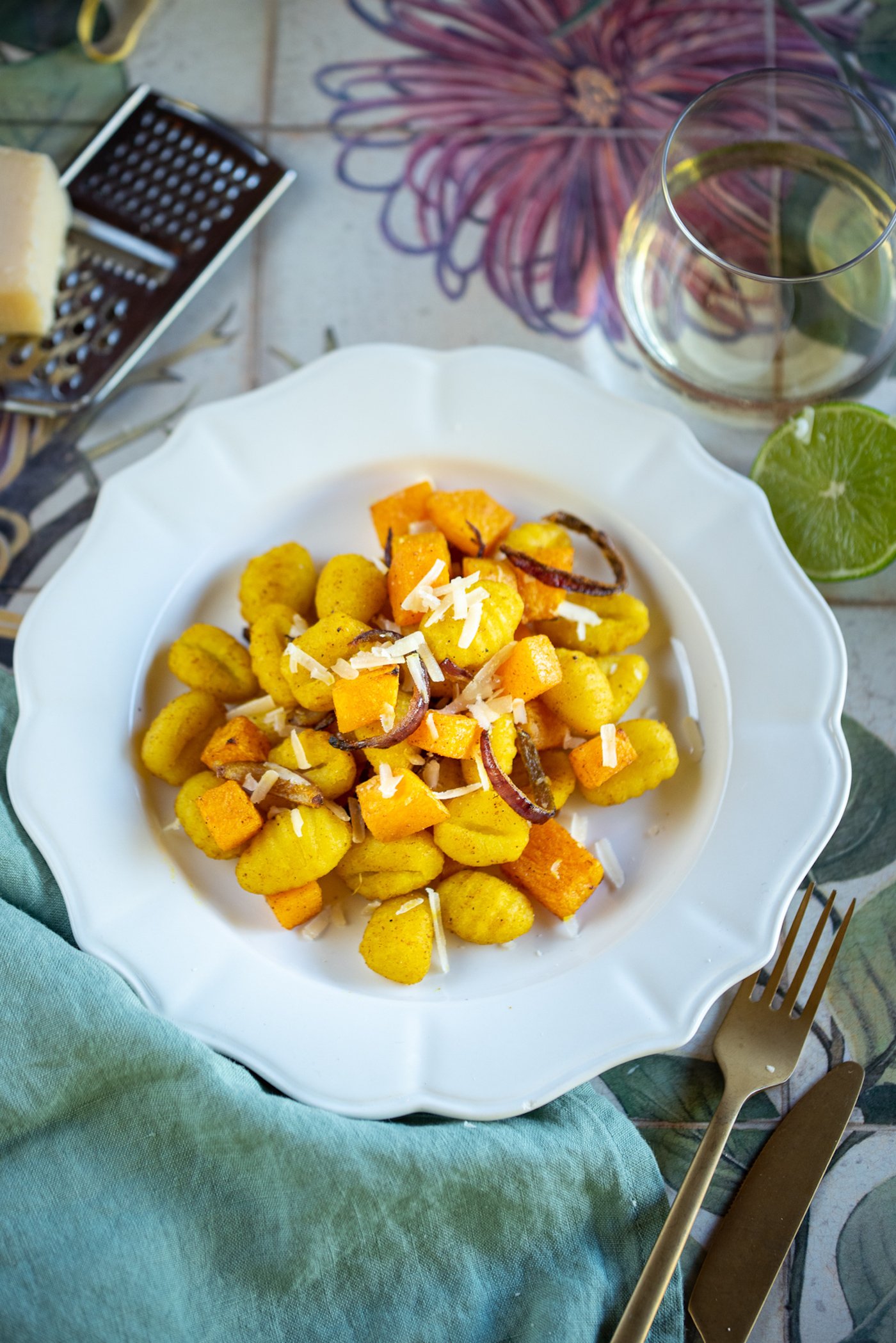 recette gnocchis rôtis épices courge maison