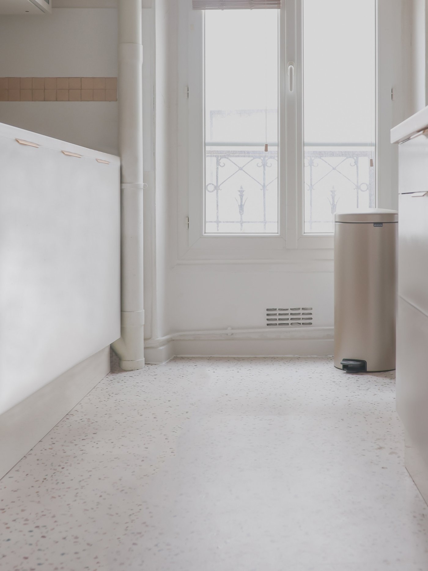 sol cuisine pvc test gerflor effet pierre copeau