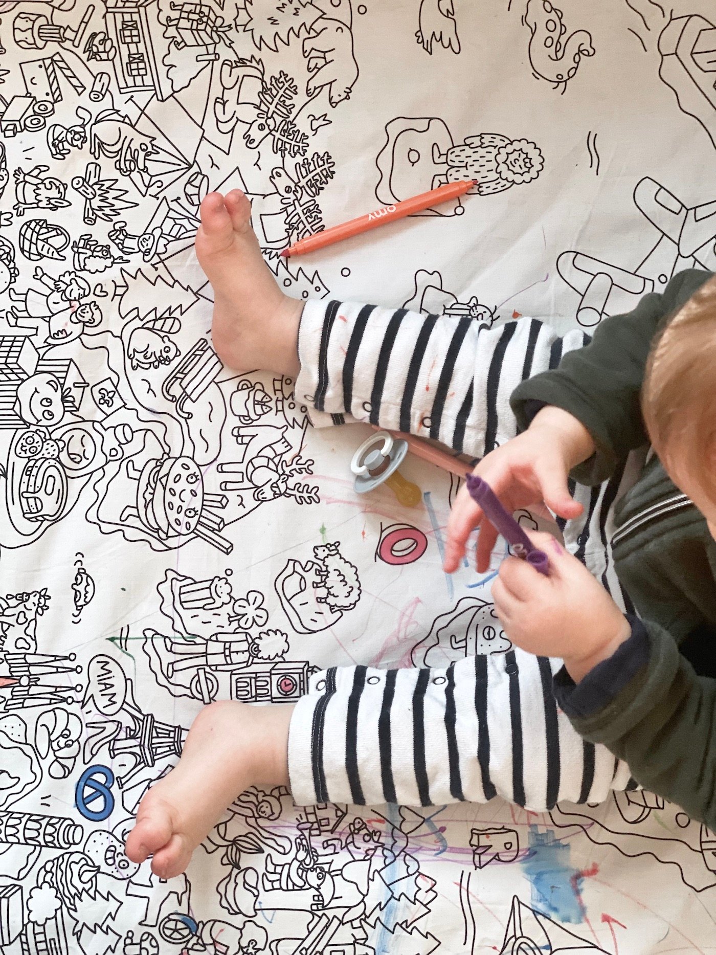 tapis coloriage lavable en machine Omy Mèzamé