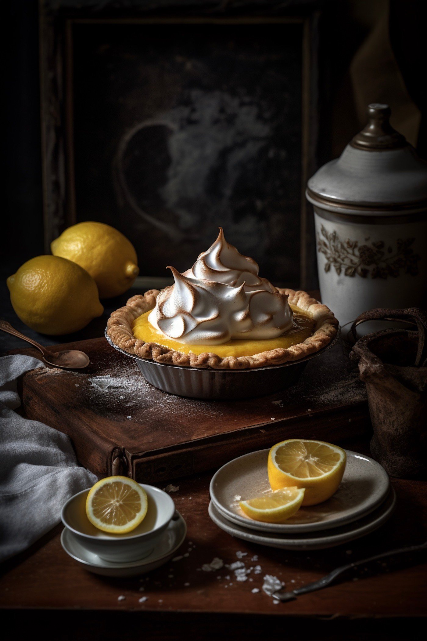 tartelette lemon curd british rétro photo styling