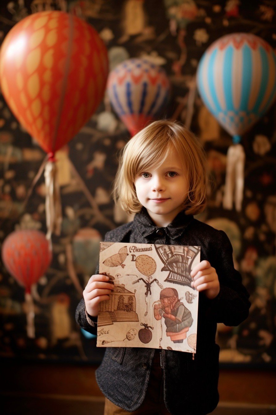 carte anniversaire faite-maison enfant rétro