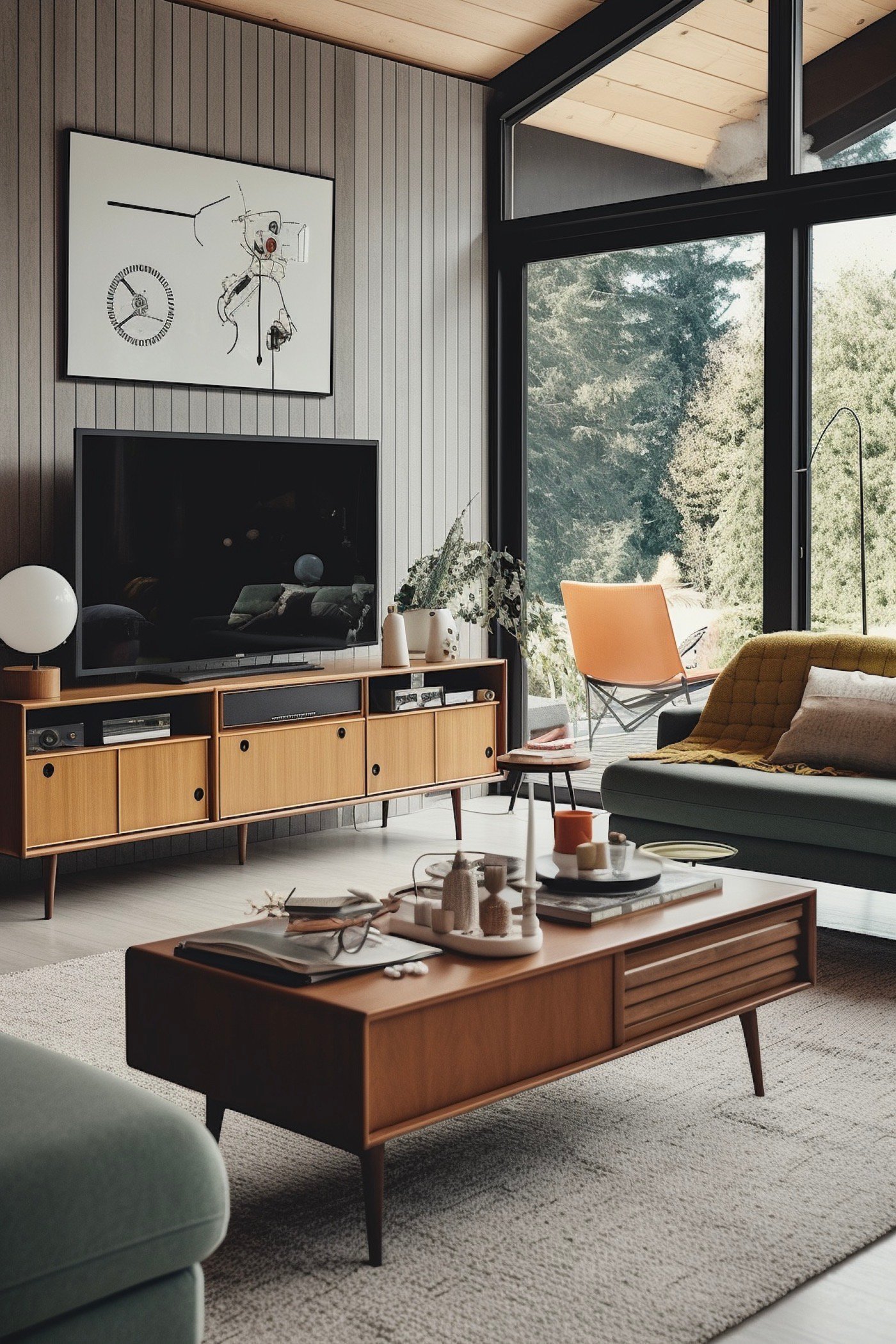 chalet style mid-century décoration 50