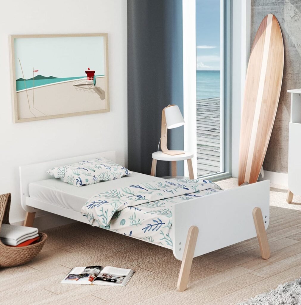 déco chambre enfant thème bord de mer surf