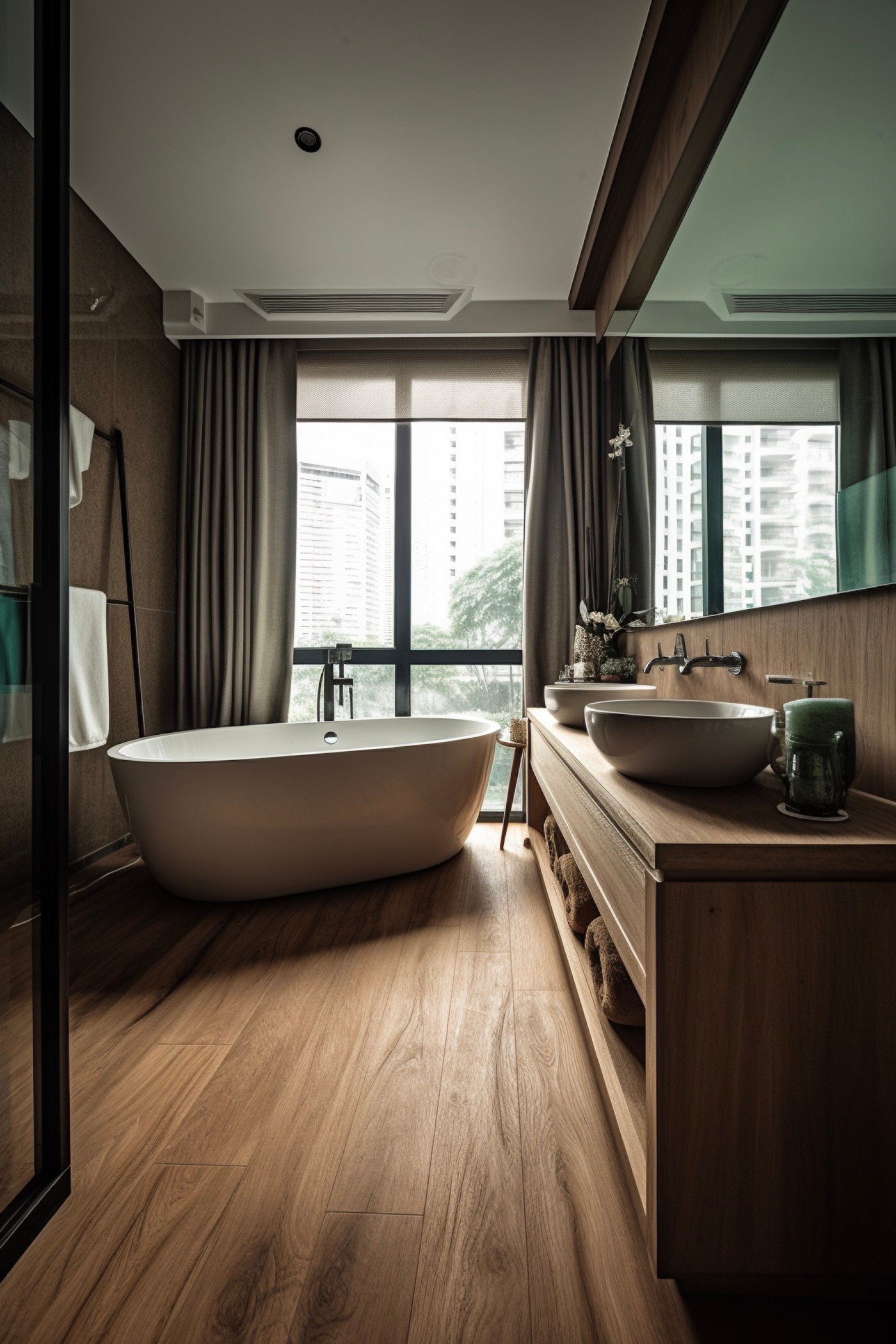 parquet Gerflor salle de bain en longueur