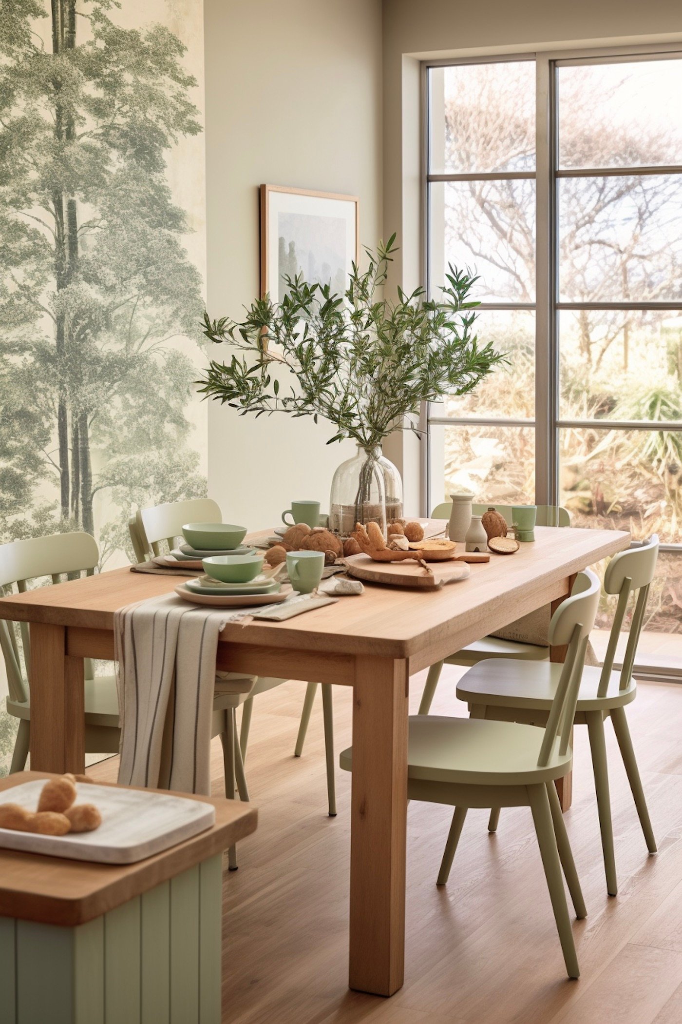 salle à manger déco campagne chic nature