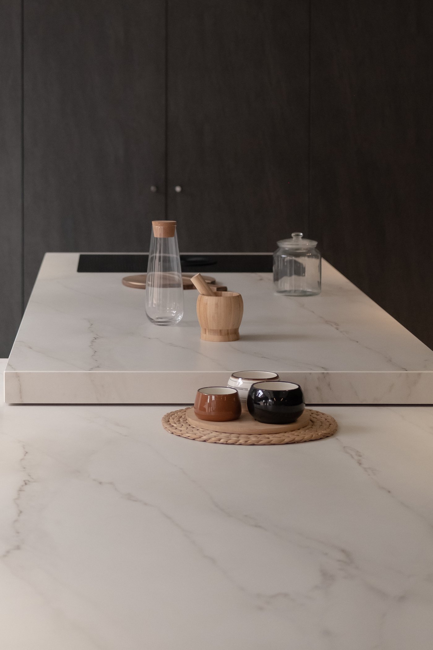 cuisine plan de travail marbre Silestone Cosentino
