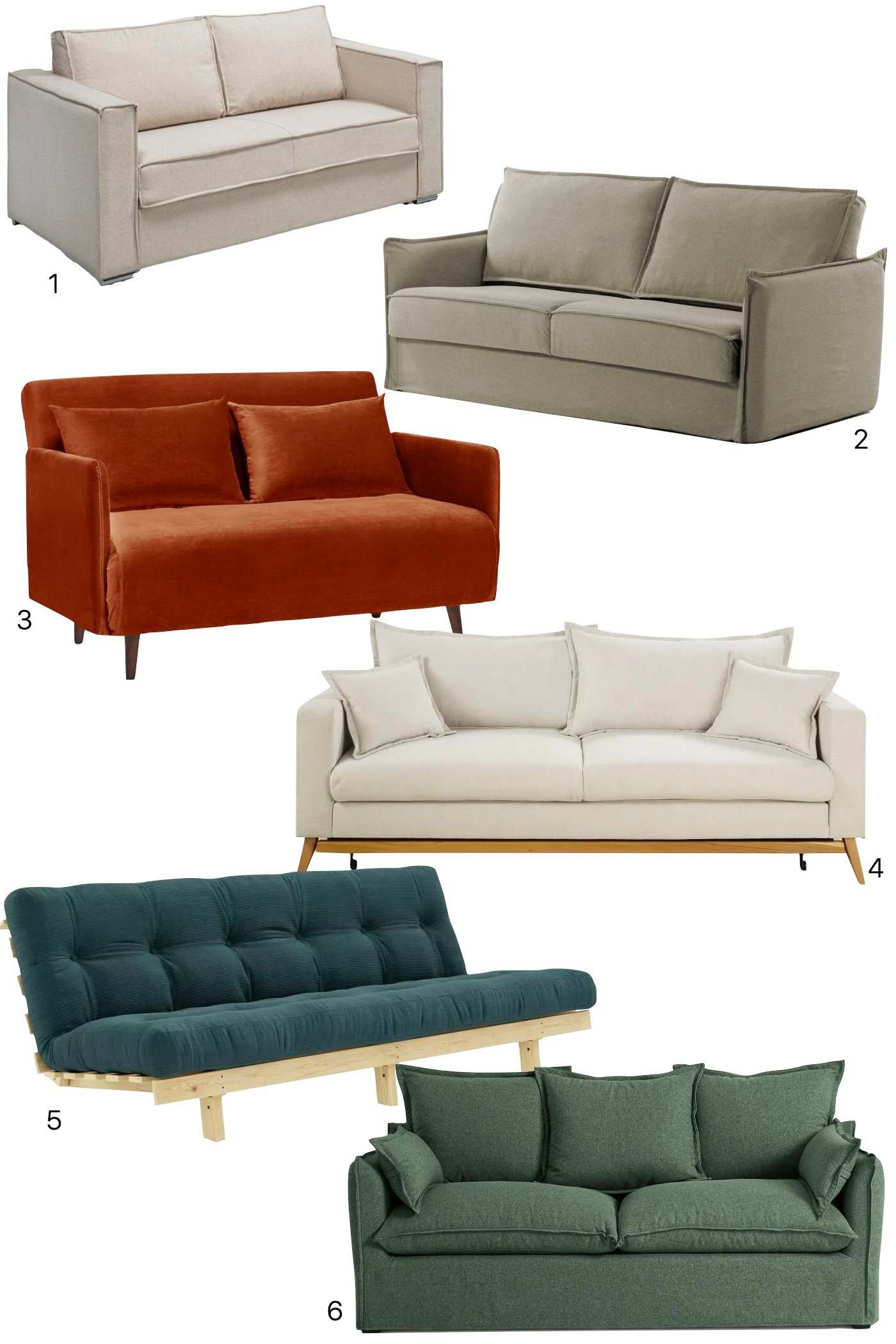 canapé-lit compact design optimiser espace studio