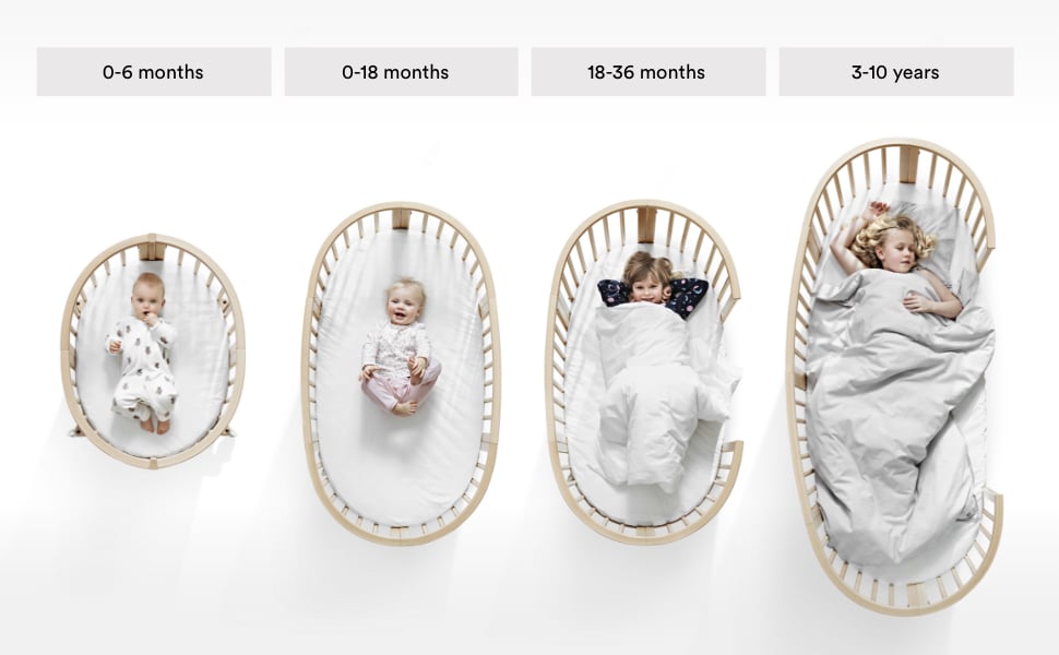 lit rond ovale bébé barreaux