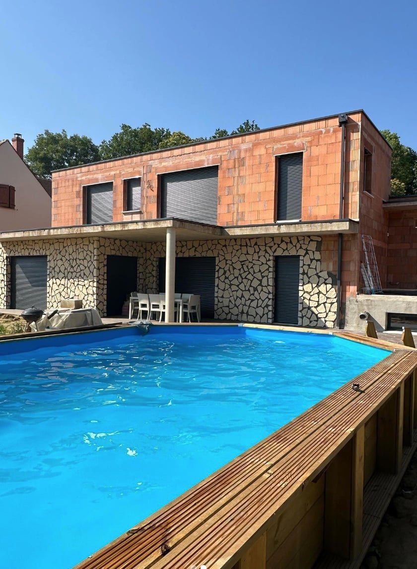 piscine exterieur terrasse jardin travaux maison architecte