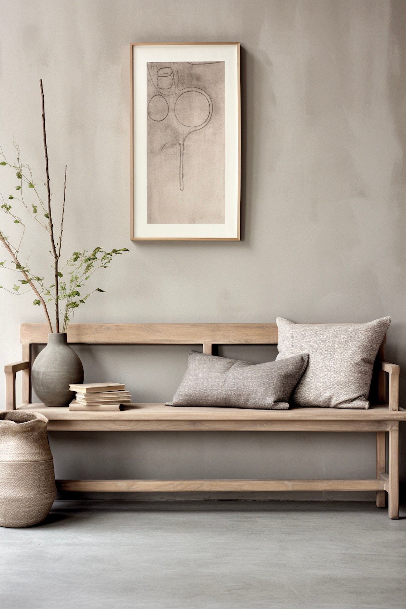 choisir banc entrée bois vintage style scandinave