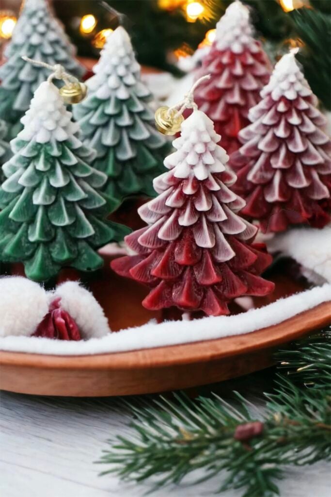 centre de table forêt de pin cèdre