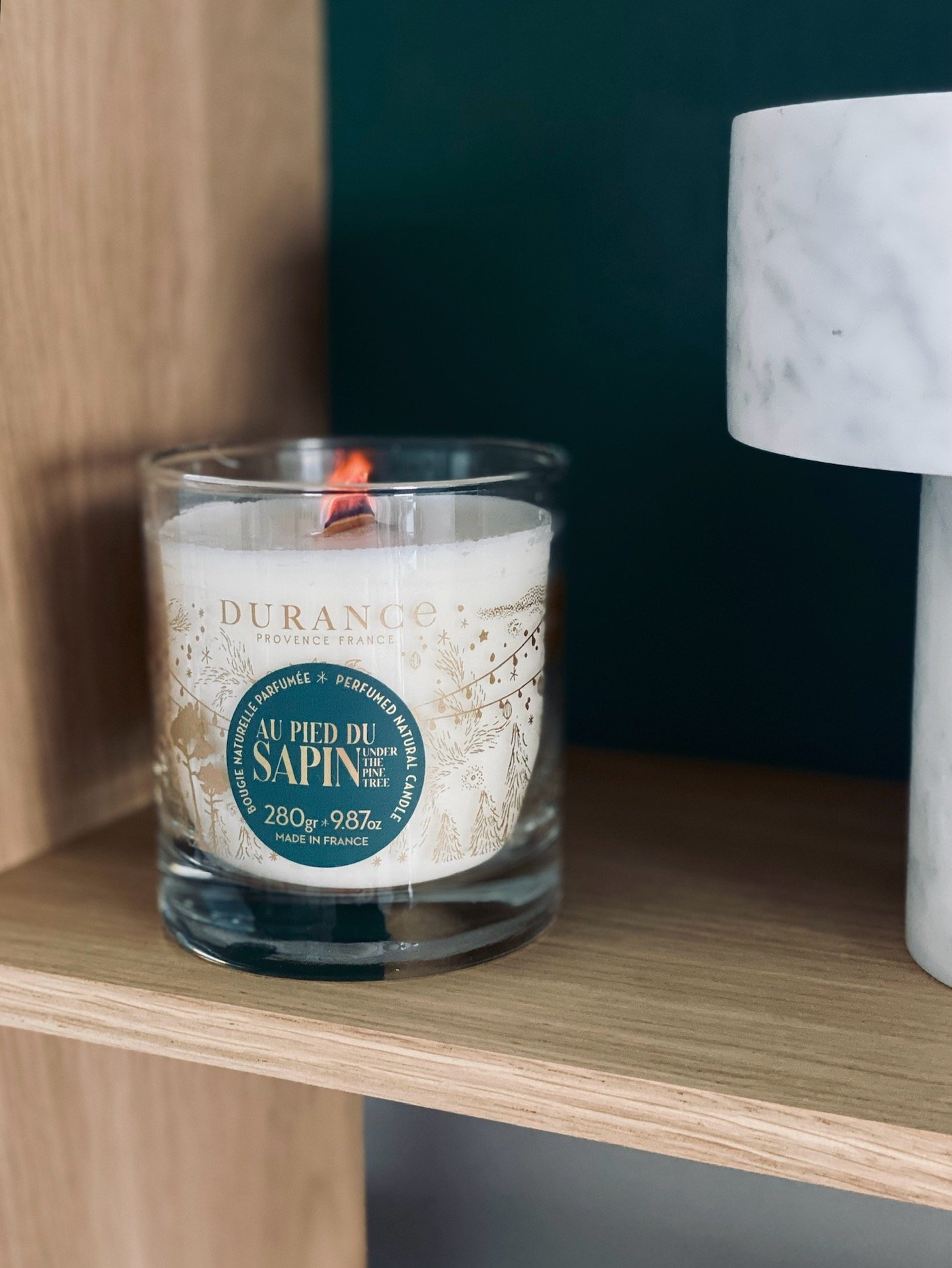 test bougie française mèche bois Noël Durance