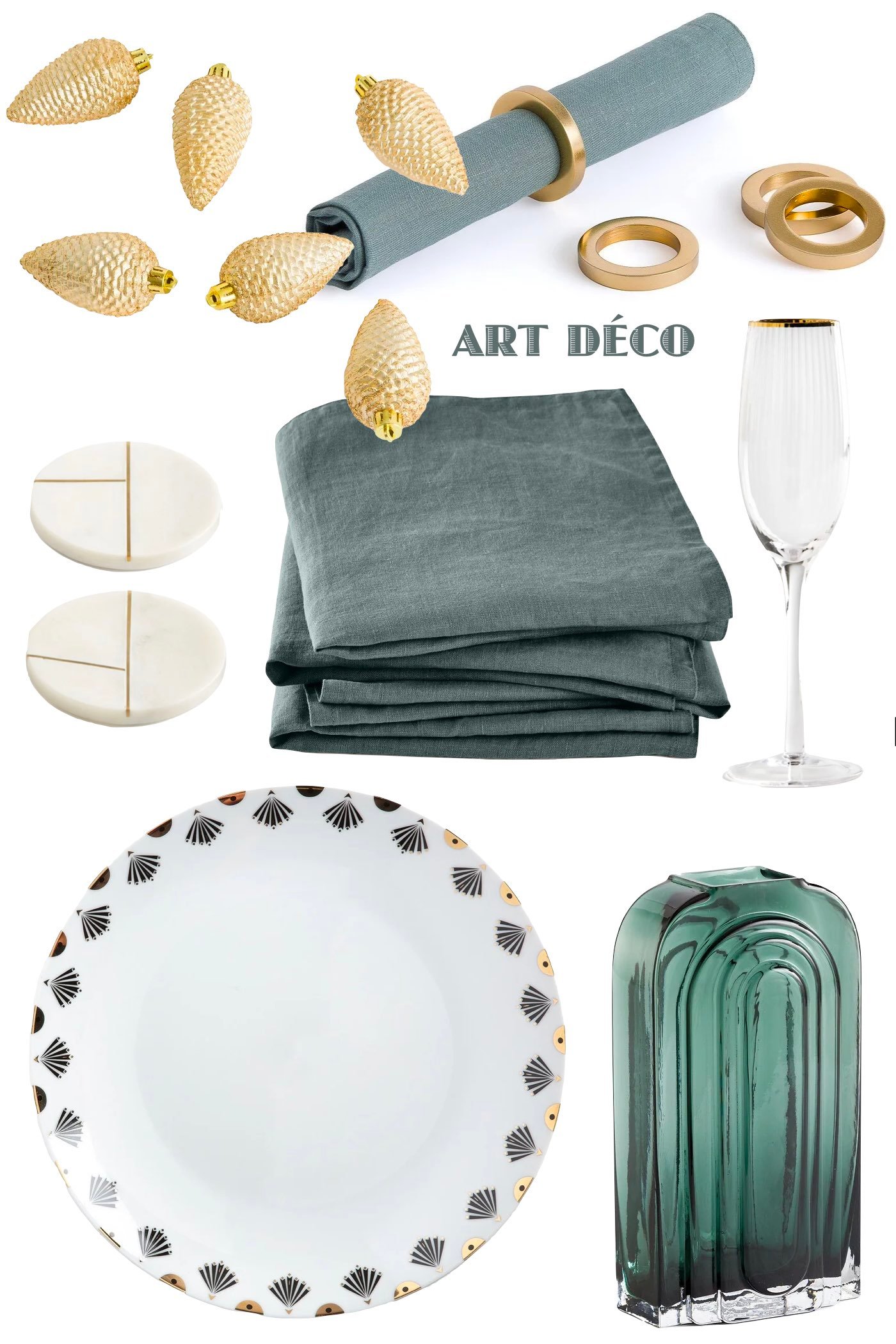 Art Déco idée cadeau Noël moins 30 euros