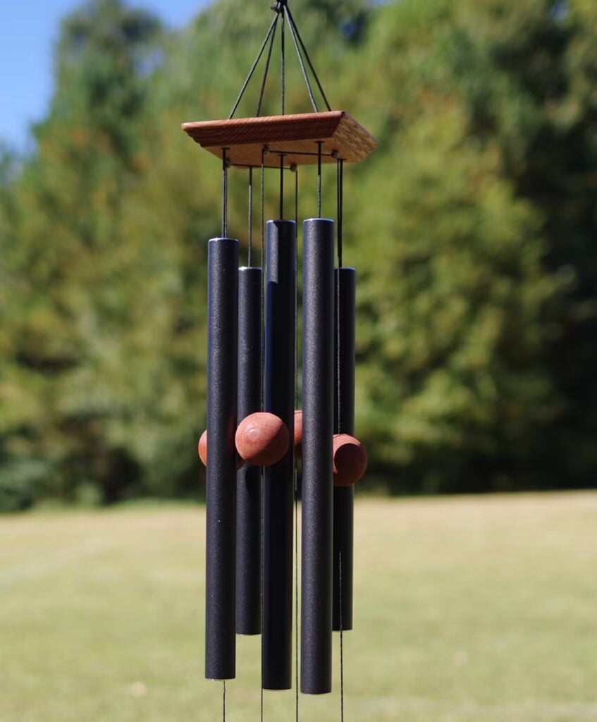 carillon eolien deco jardin noir marron