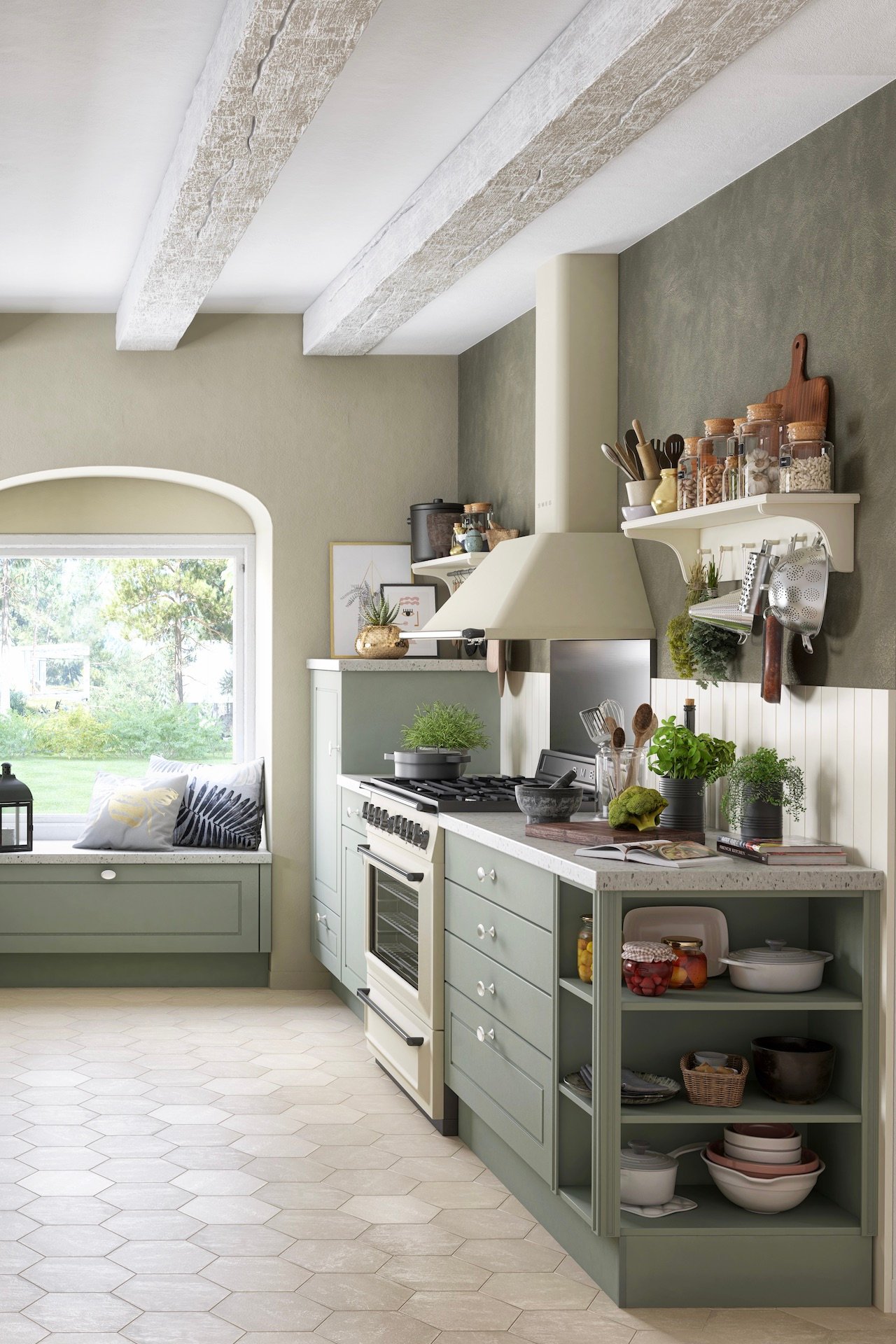 maison campagne déco vert olive Provence