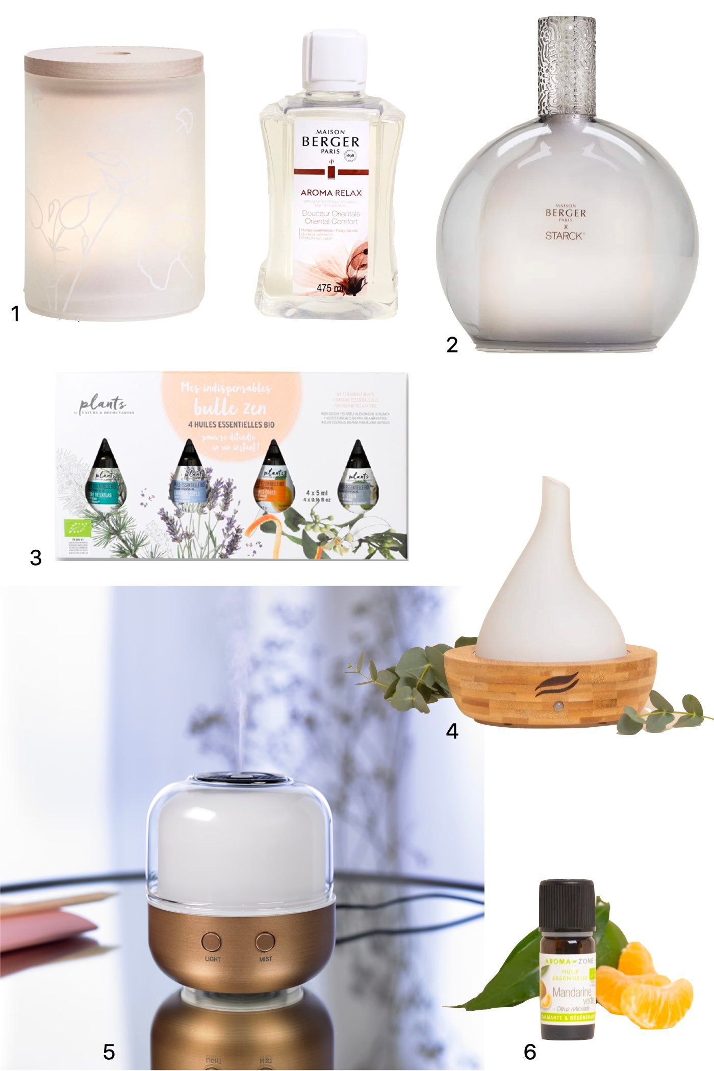 huiles essentielles et diffuseur pour favorise détente sommeil calme