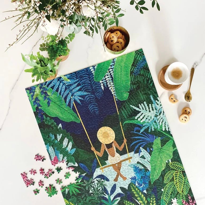 puzzle adulte thème jungle végétal plantes