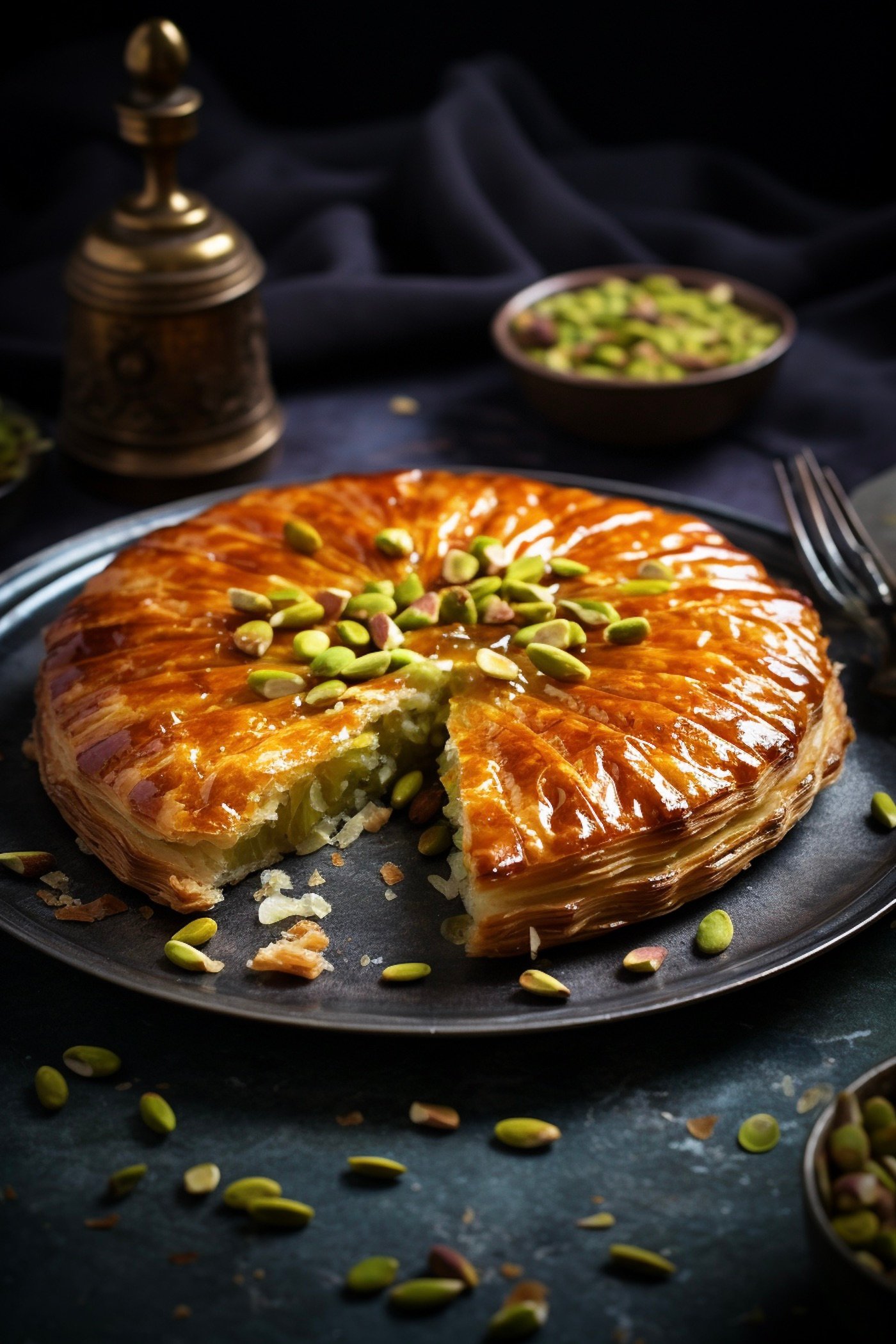 recette galette des rois pistache frangipane