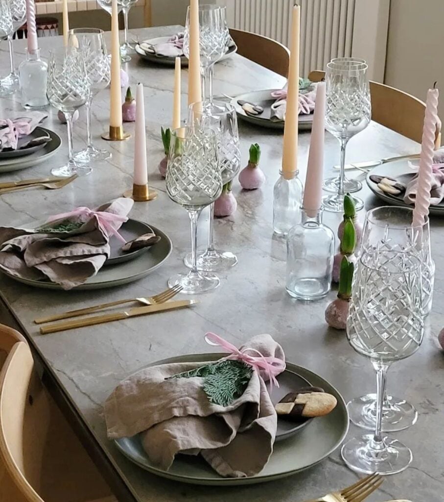 table a manger deco art de table bougie marbre blanc