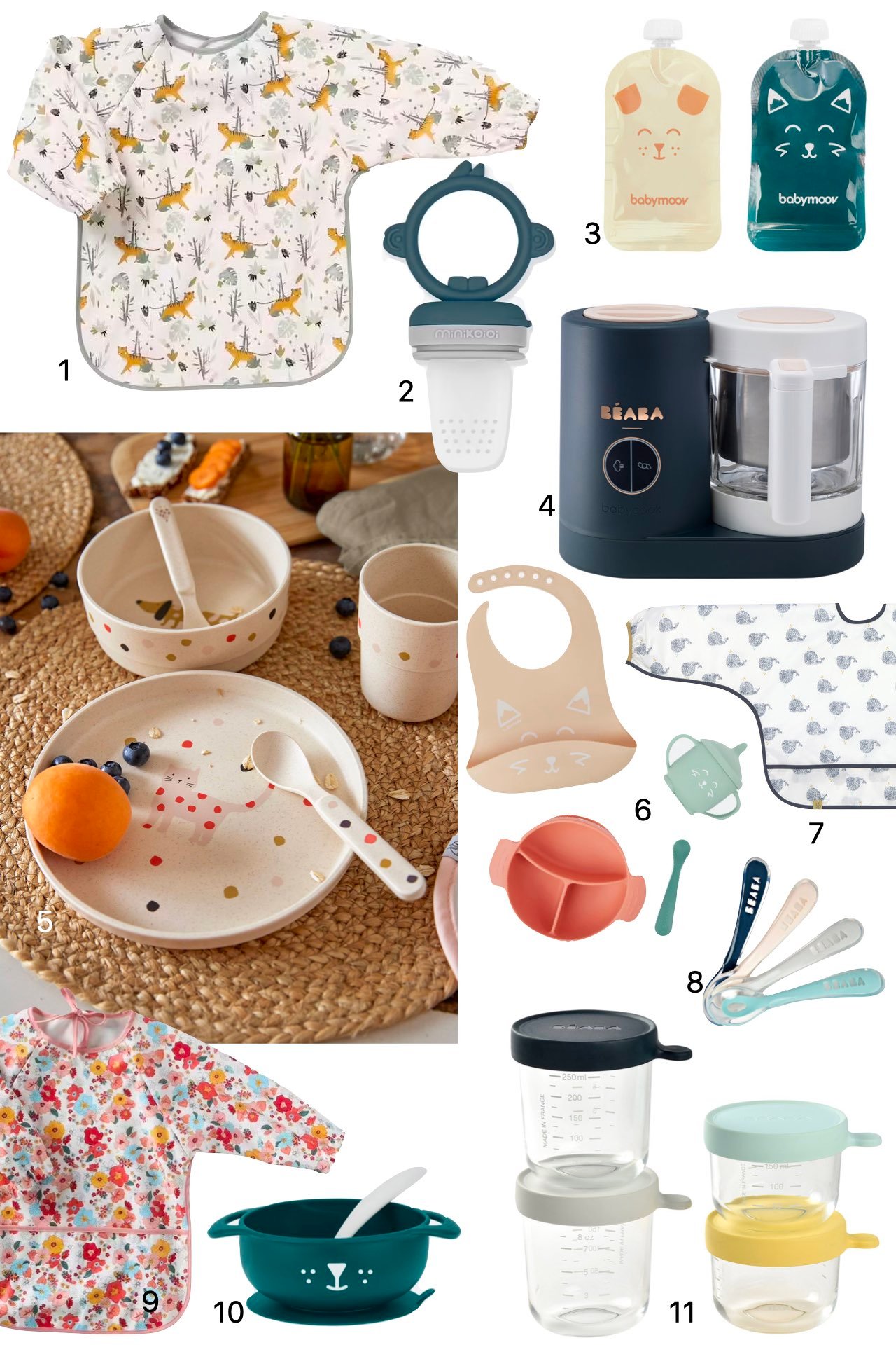 sélection alimentation bébé 4 6 12 mois indispensables