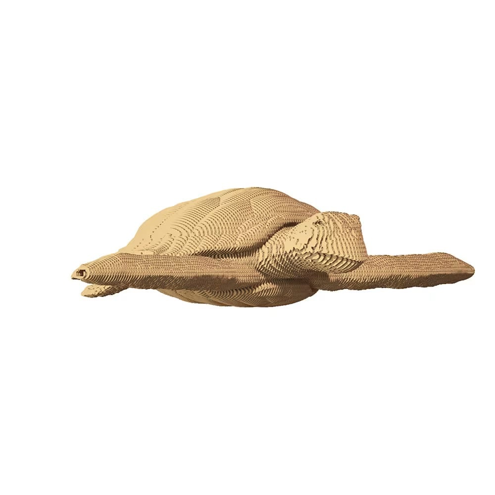 statuette 3d tortue carton diy