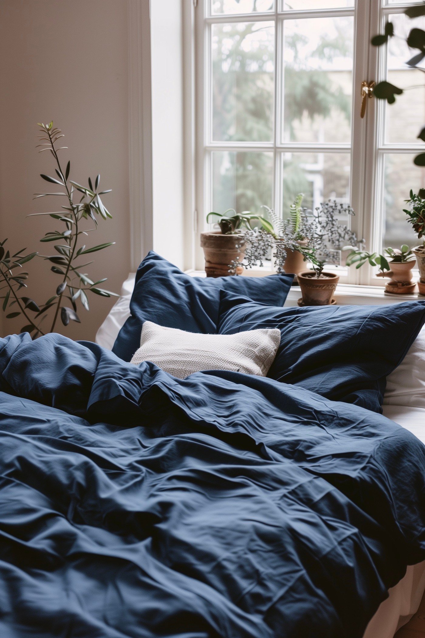 parure de lit housse de couette bleu klein cotton