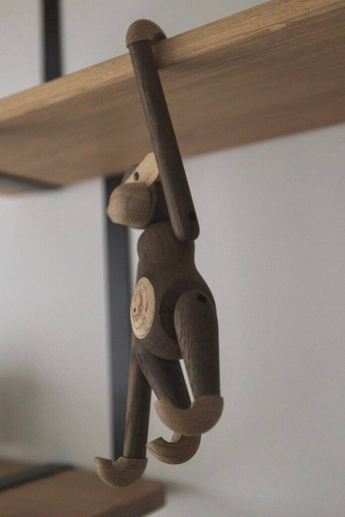 patère singe bois statuette Kay Bojesen Danemark
