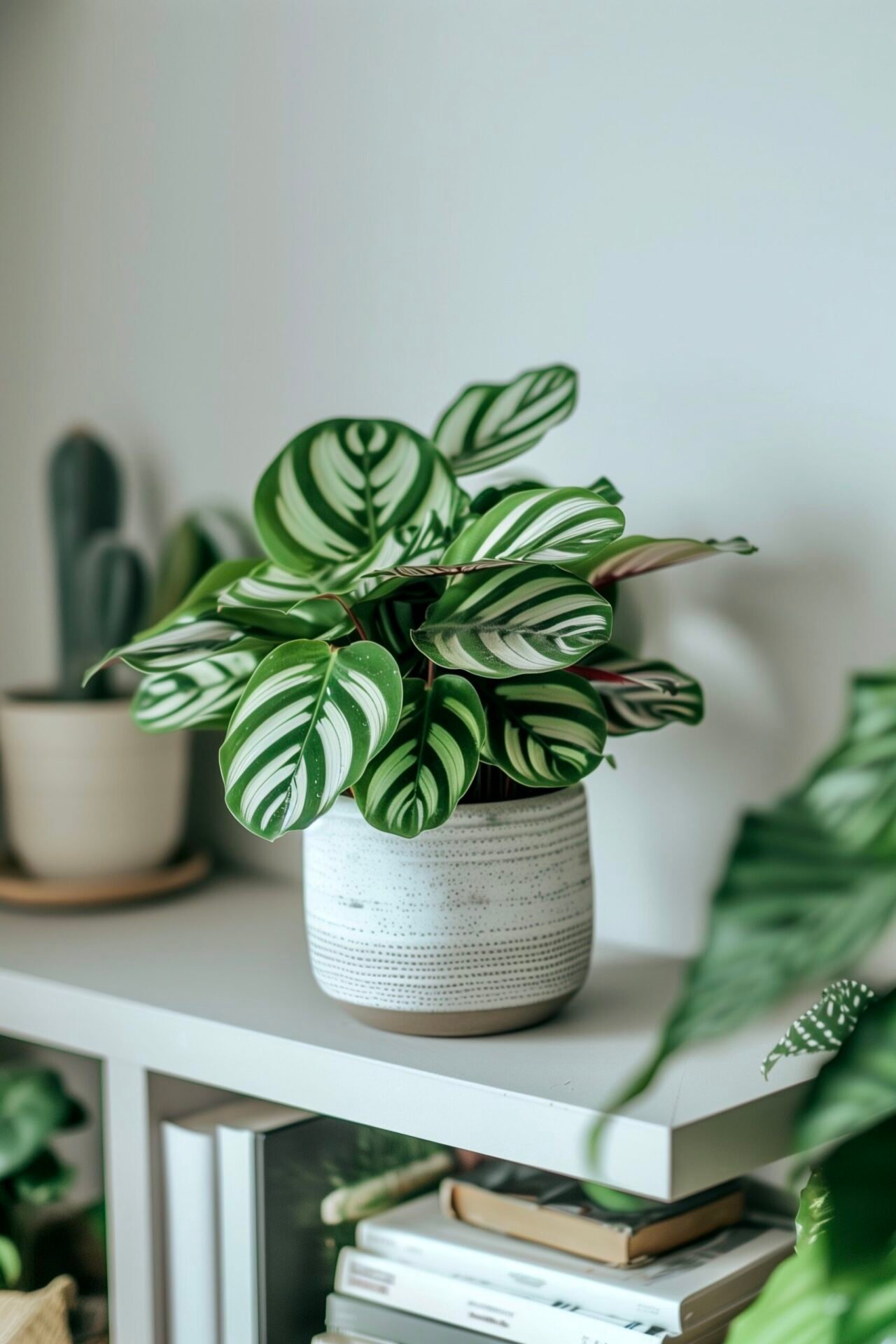 Calathea orbifolia plante durable feuilles rondes