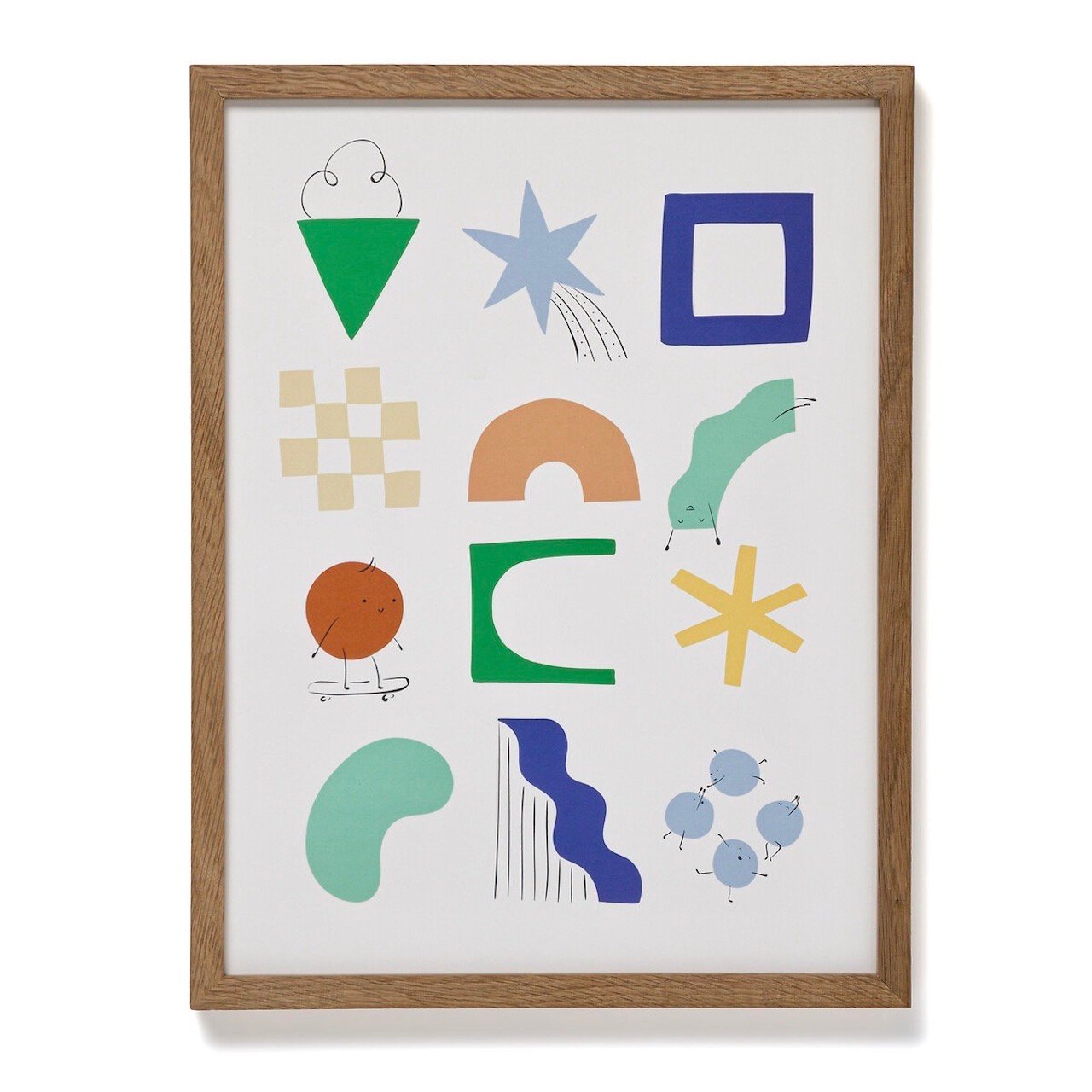 décoration années 80 caractéristiques affiche motif