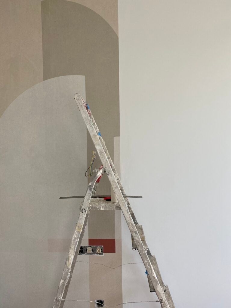 étape pose papier peint intissé panoramique