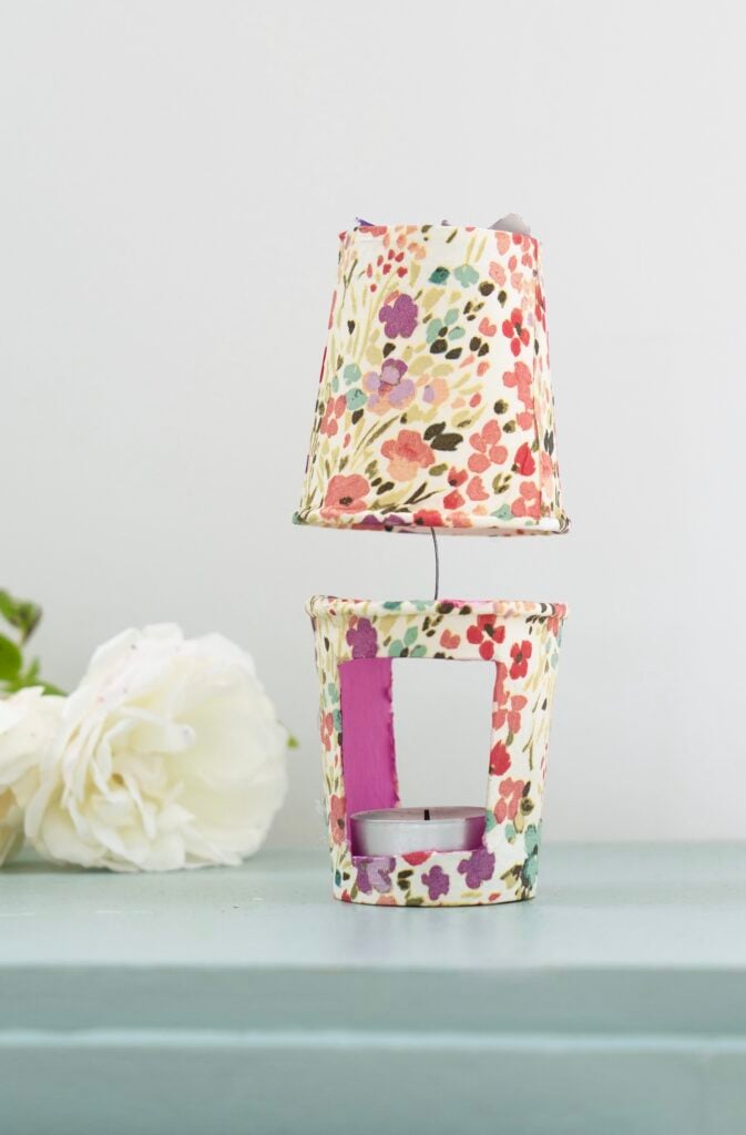 idée déco bougeoir qui tourne en papier