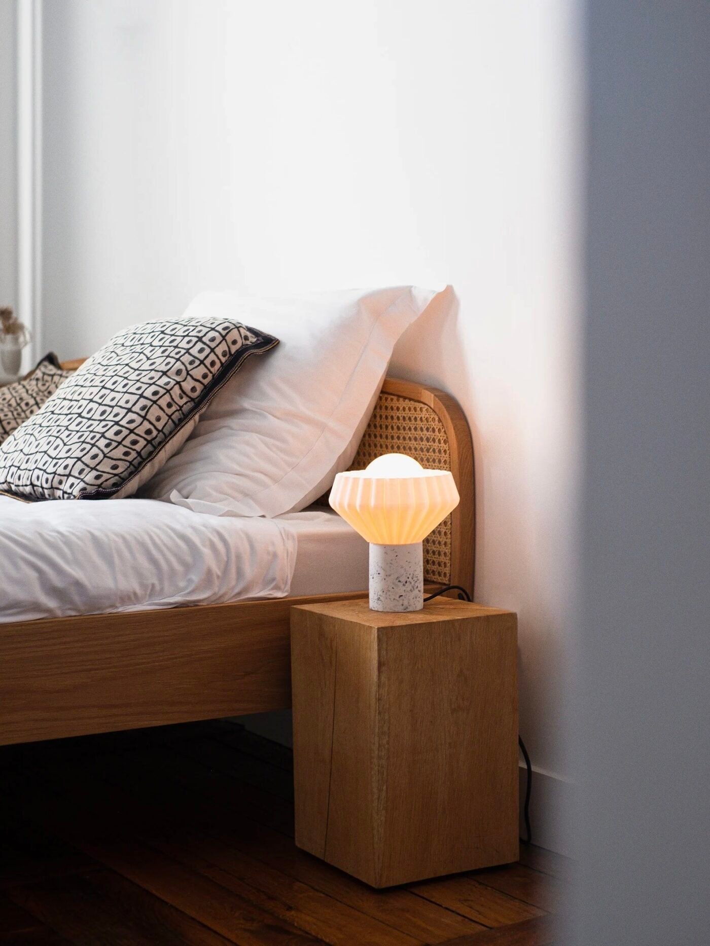 lampe chevet terrazzo coquillage made in France artisanat