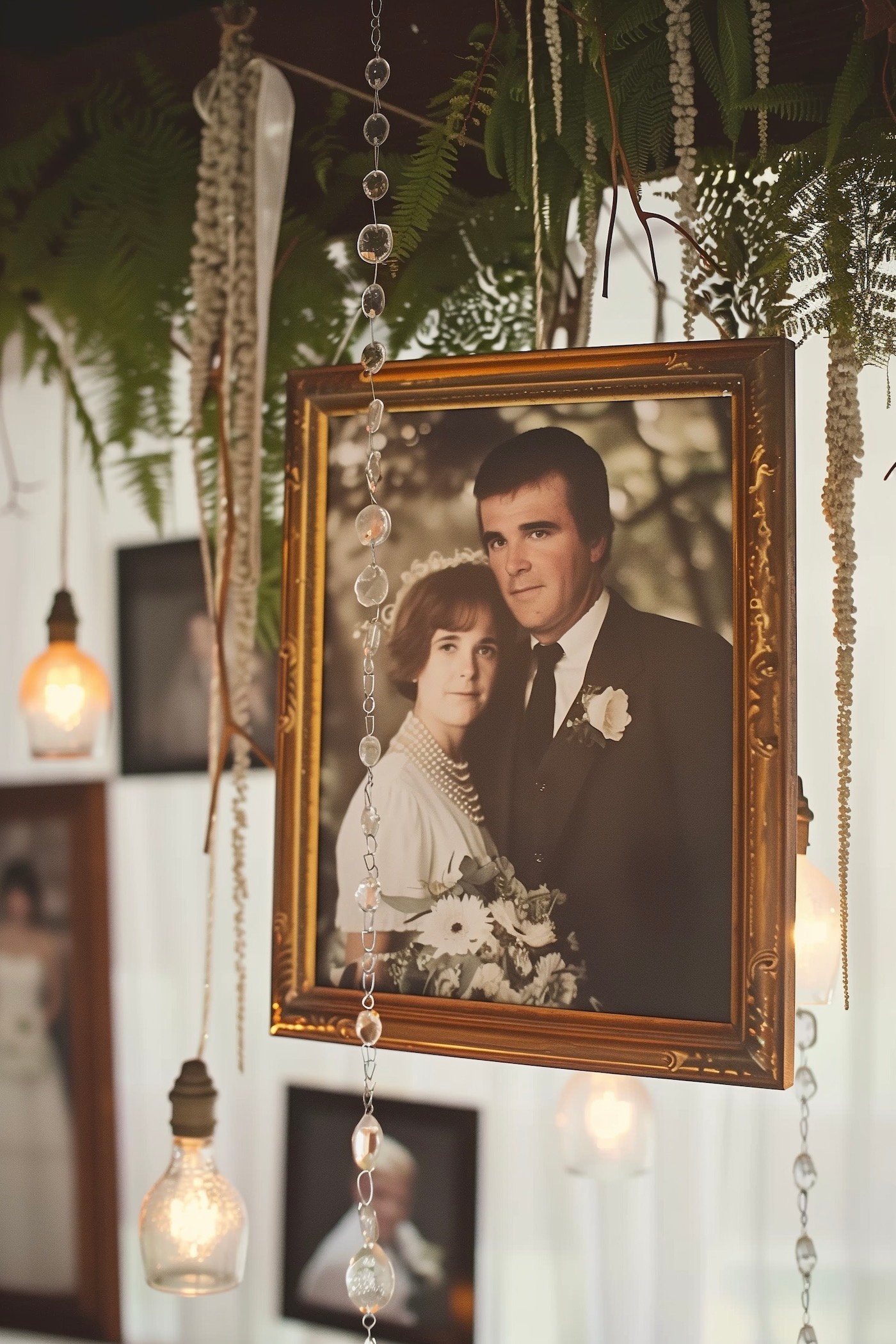 décor mural mariage portrait couple famille souvenir