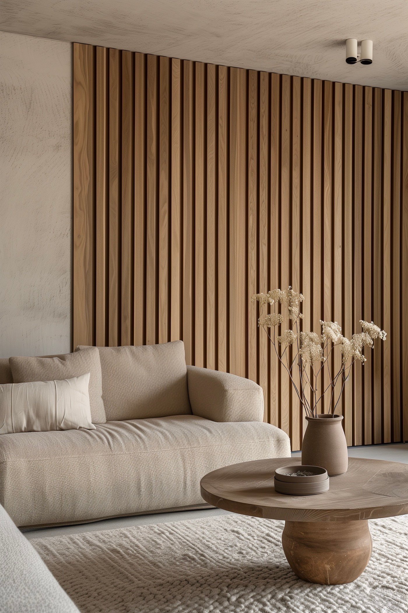 salon bois beige décoration tendance