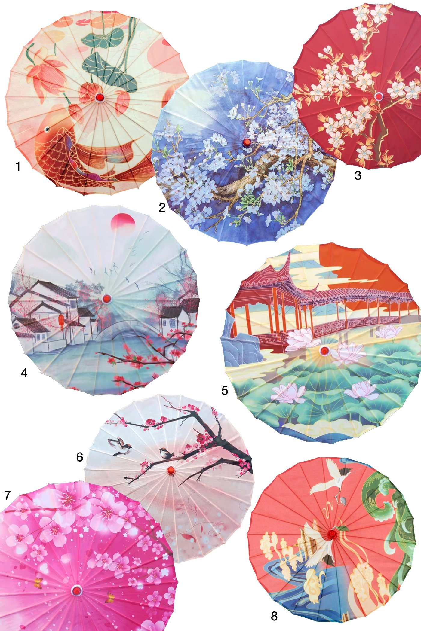 acheter parapluie wagasa japonais pas cher rouge rose bleu