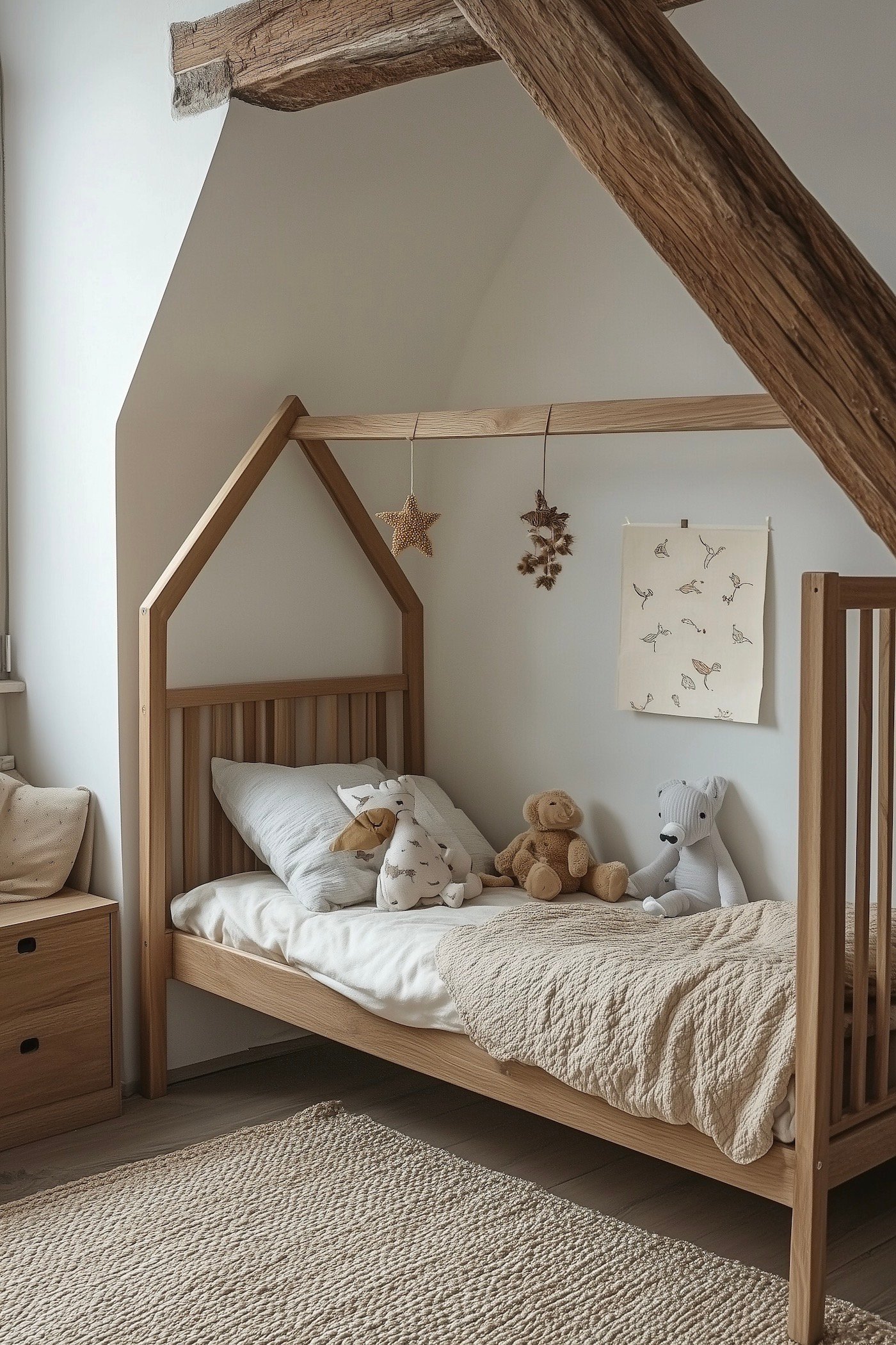 aménagement espace jeu sous combles maison de famille