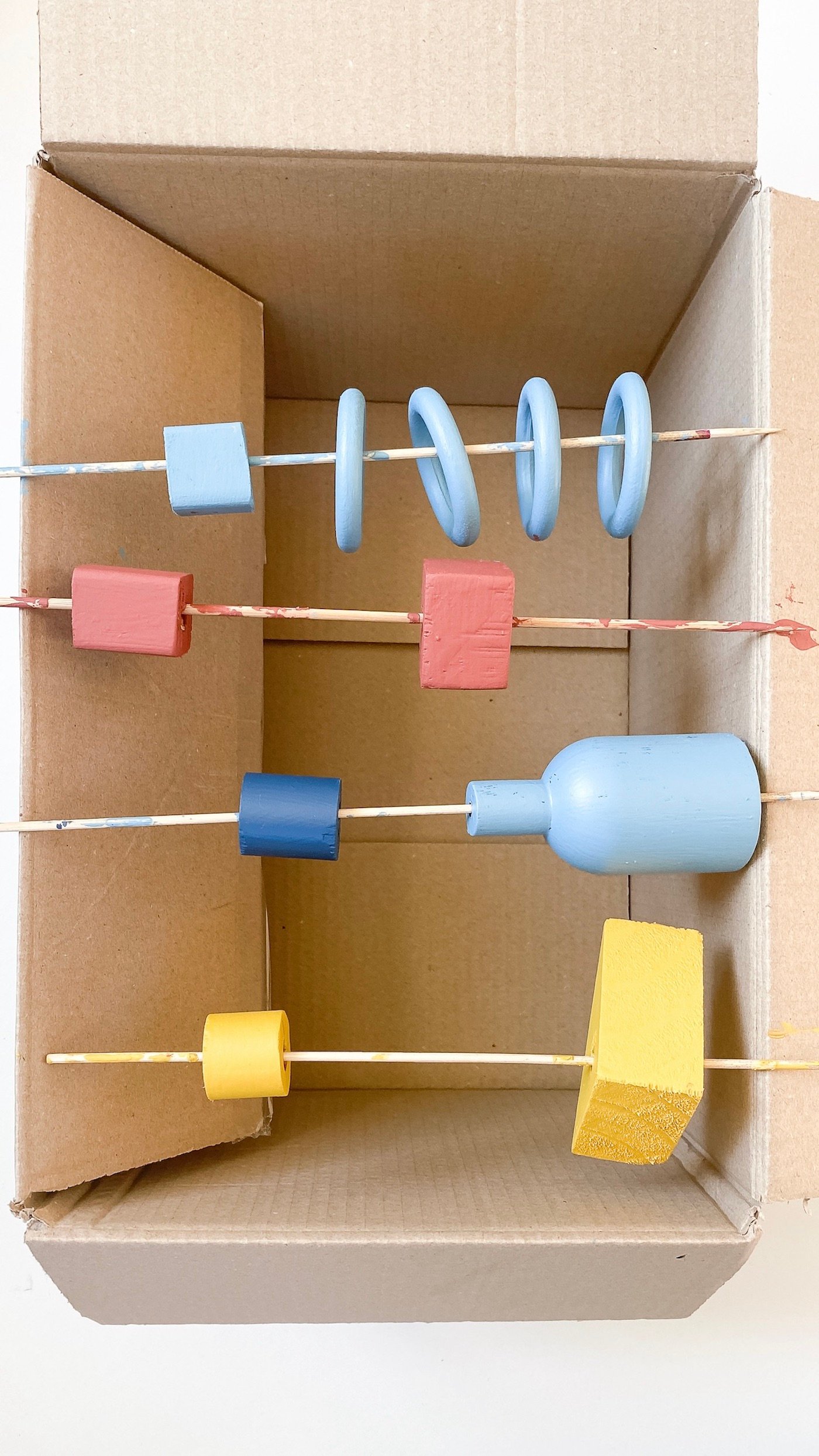 astuce séchage rapide peinture forme morceaux bois