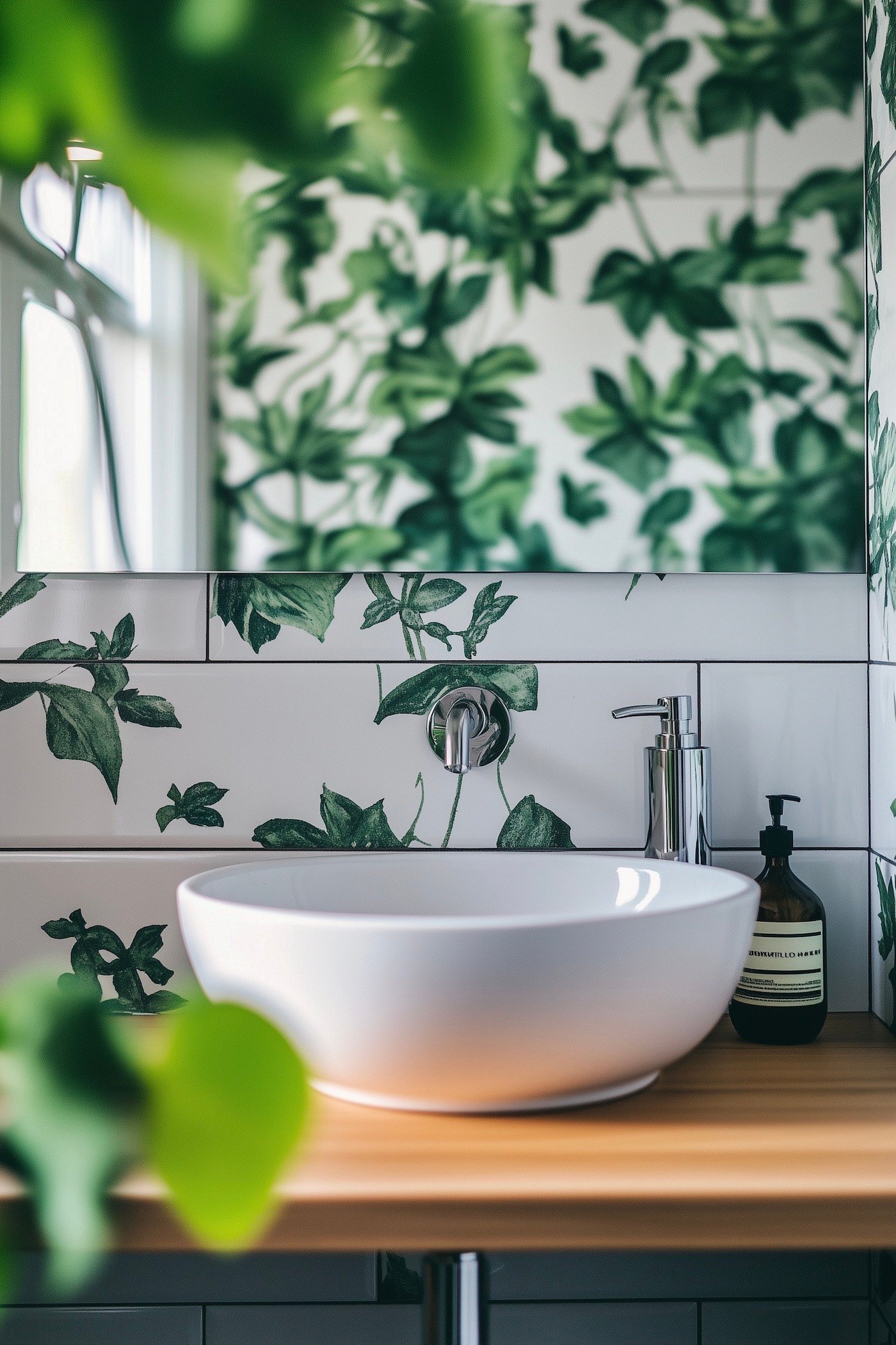 carrelage feuilles jouer motifs maison déco