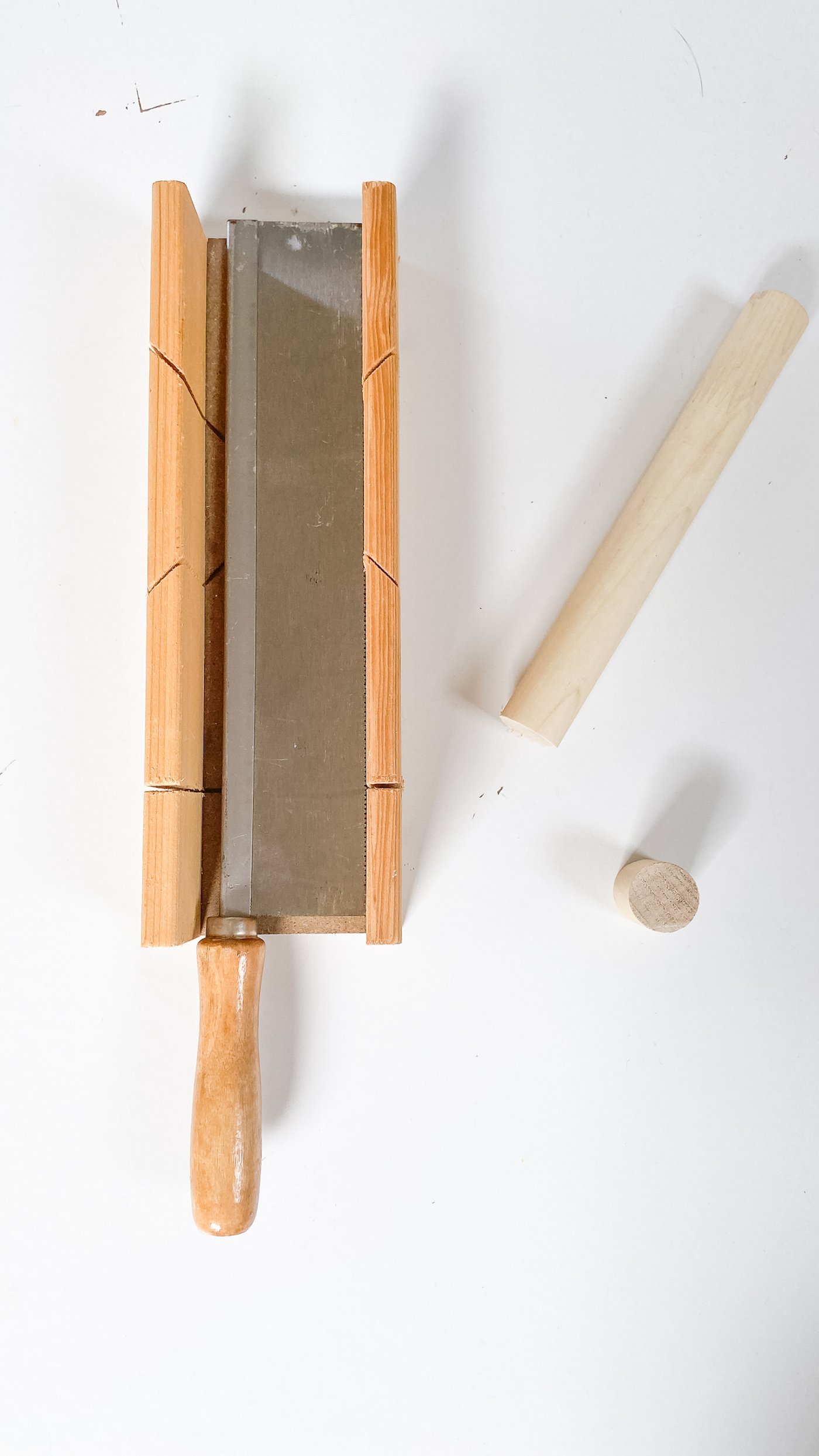 découper cylindre disque bois boite onglets