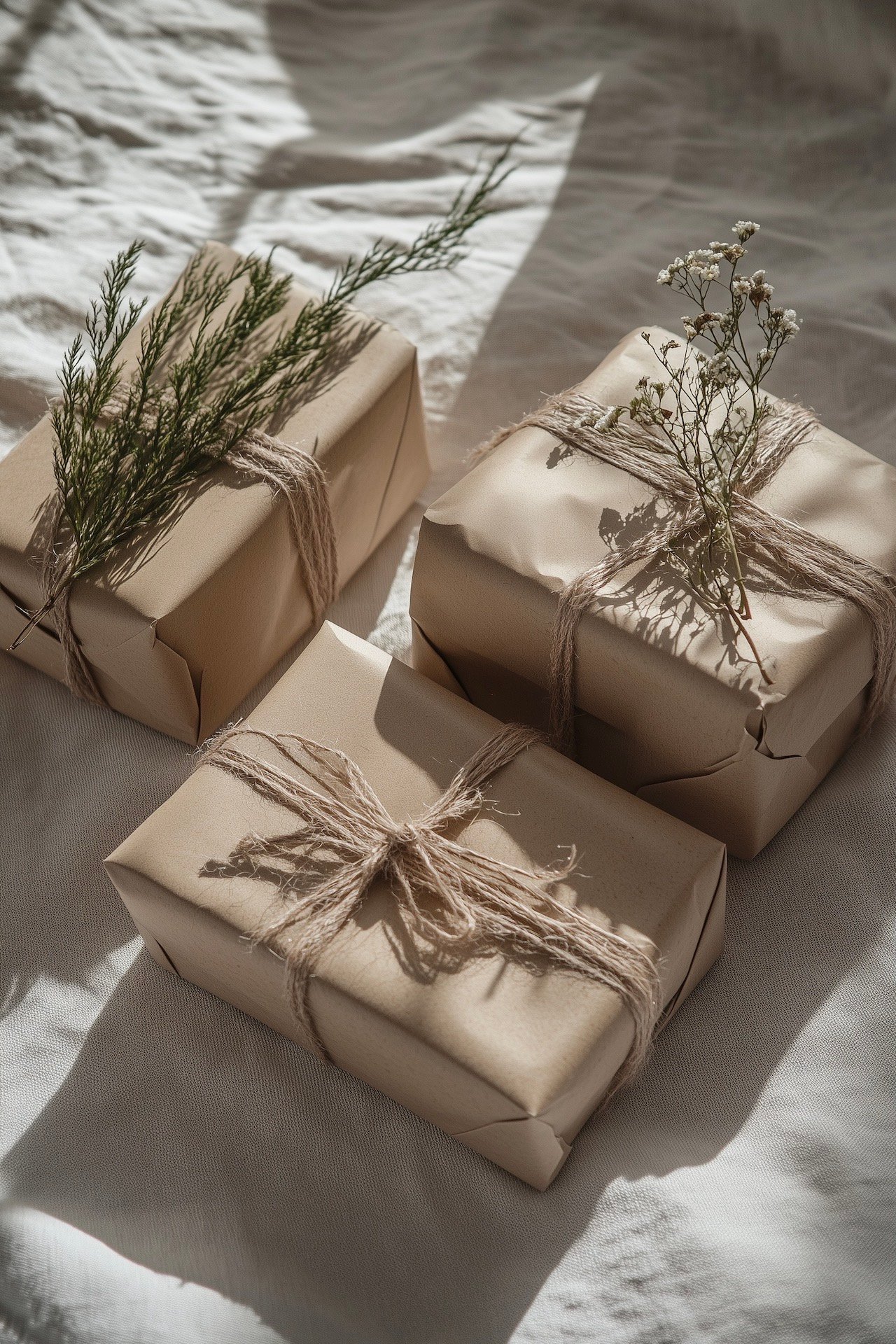 Noël écologique emballage recyclé kraft journal