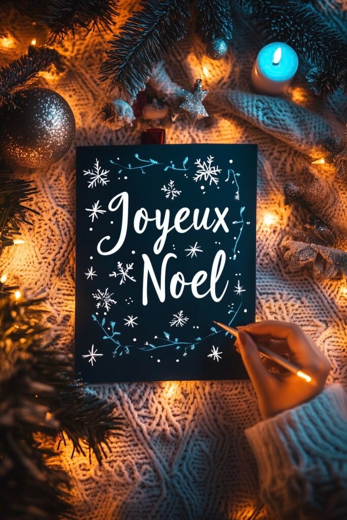 police d'écriture Noël calligraphie - blog déco diy