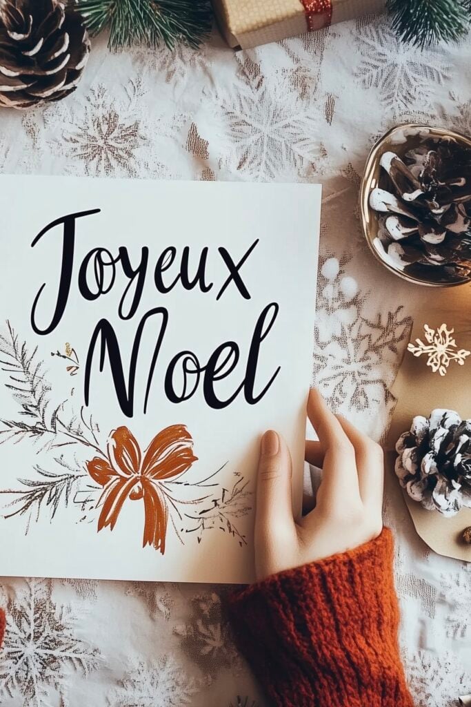 police d'écriture Noël calligraphie technique