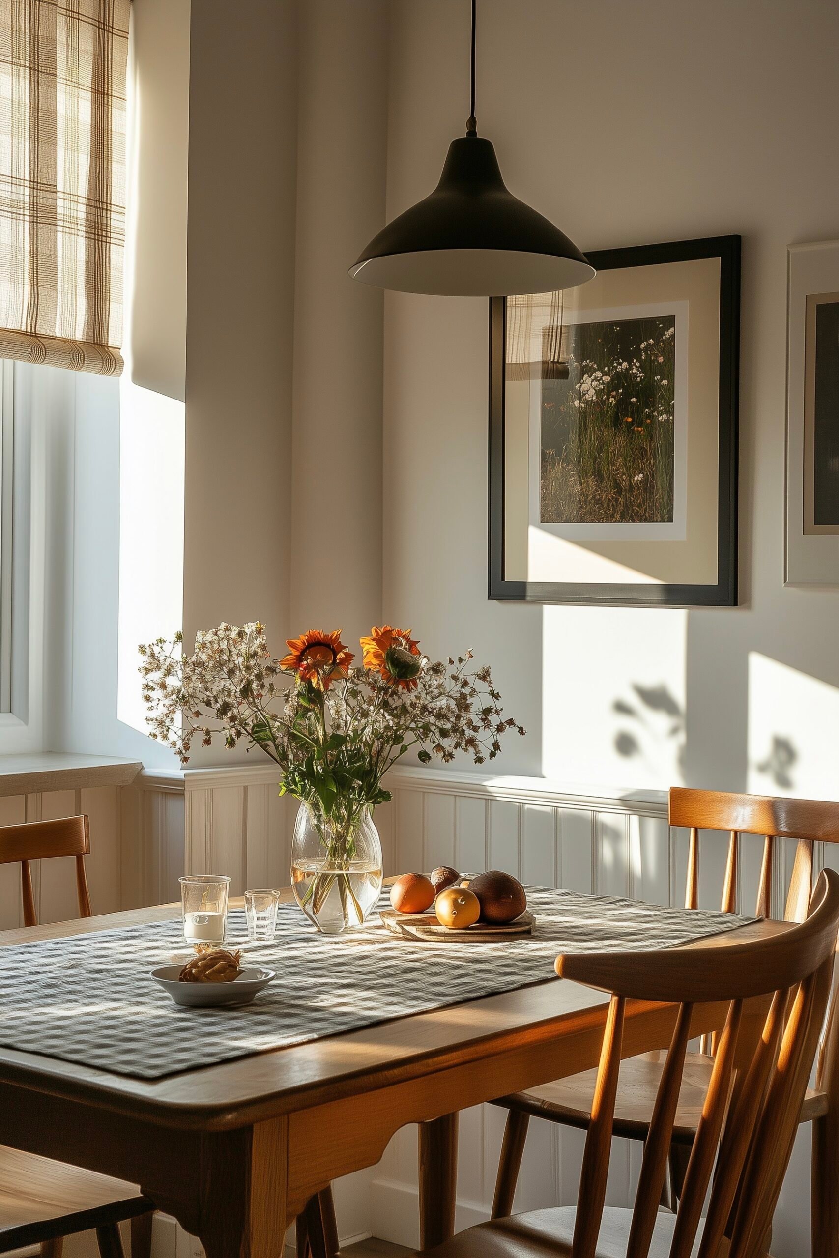 Palette couleurs salle à manger style campagne authentique