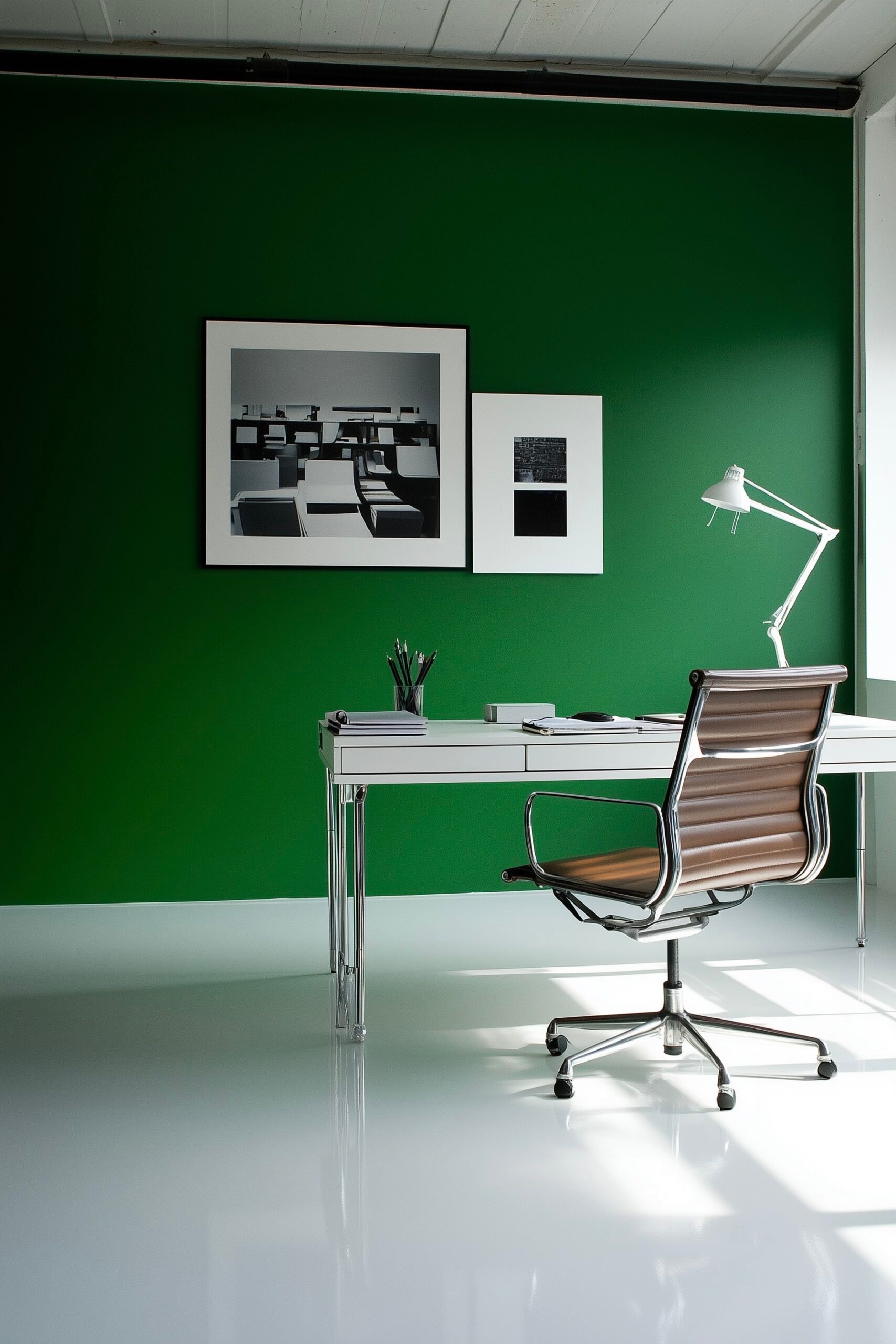 comment agrandir pièce sol brillant blanc laqué