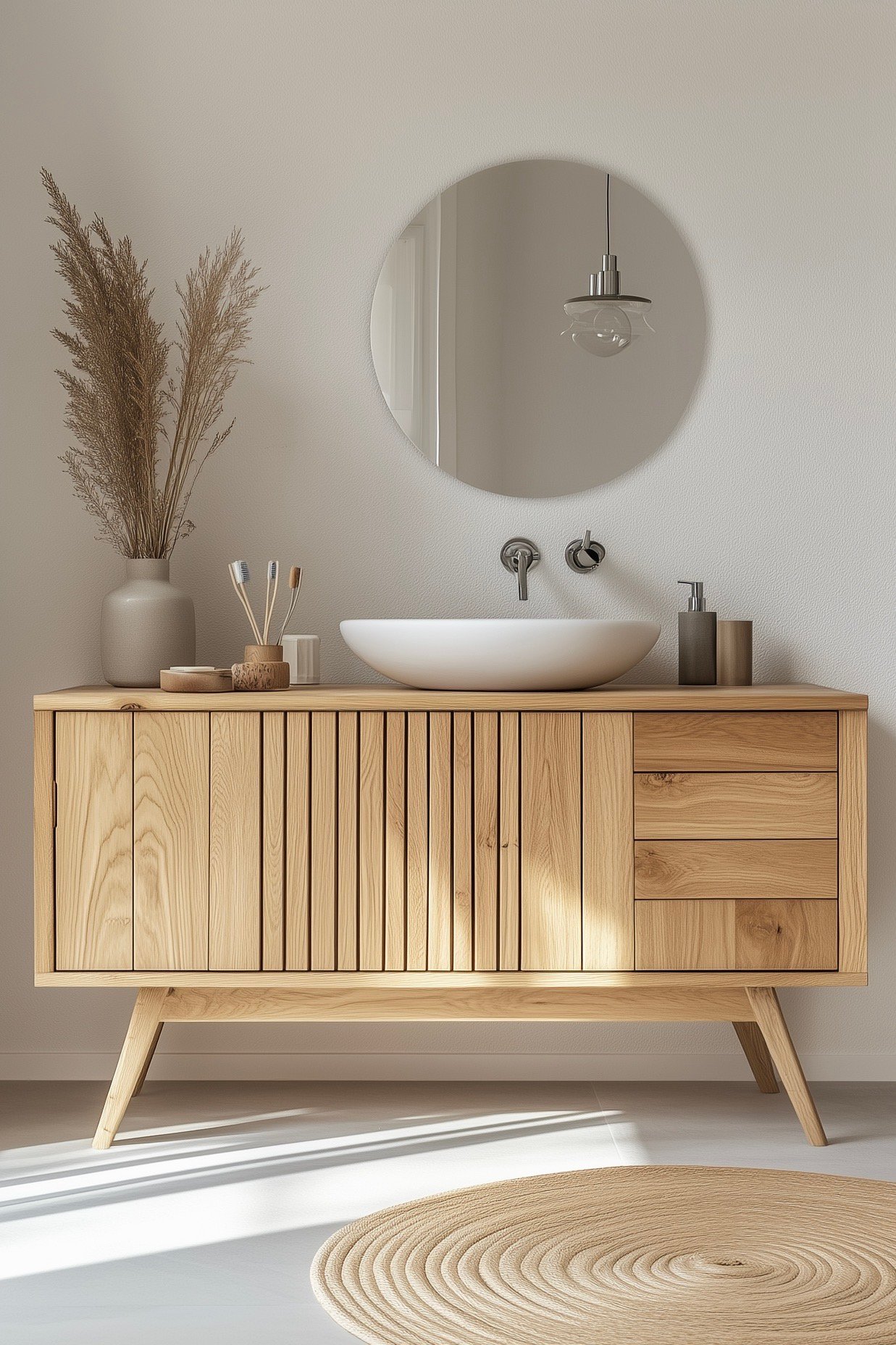 créer soi-même buffet scandinave meuble salle de bain