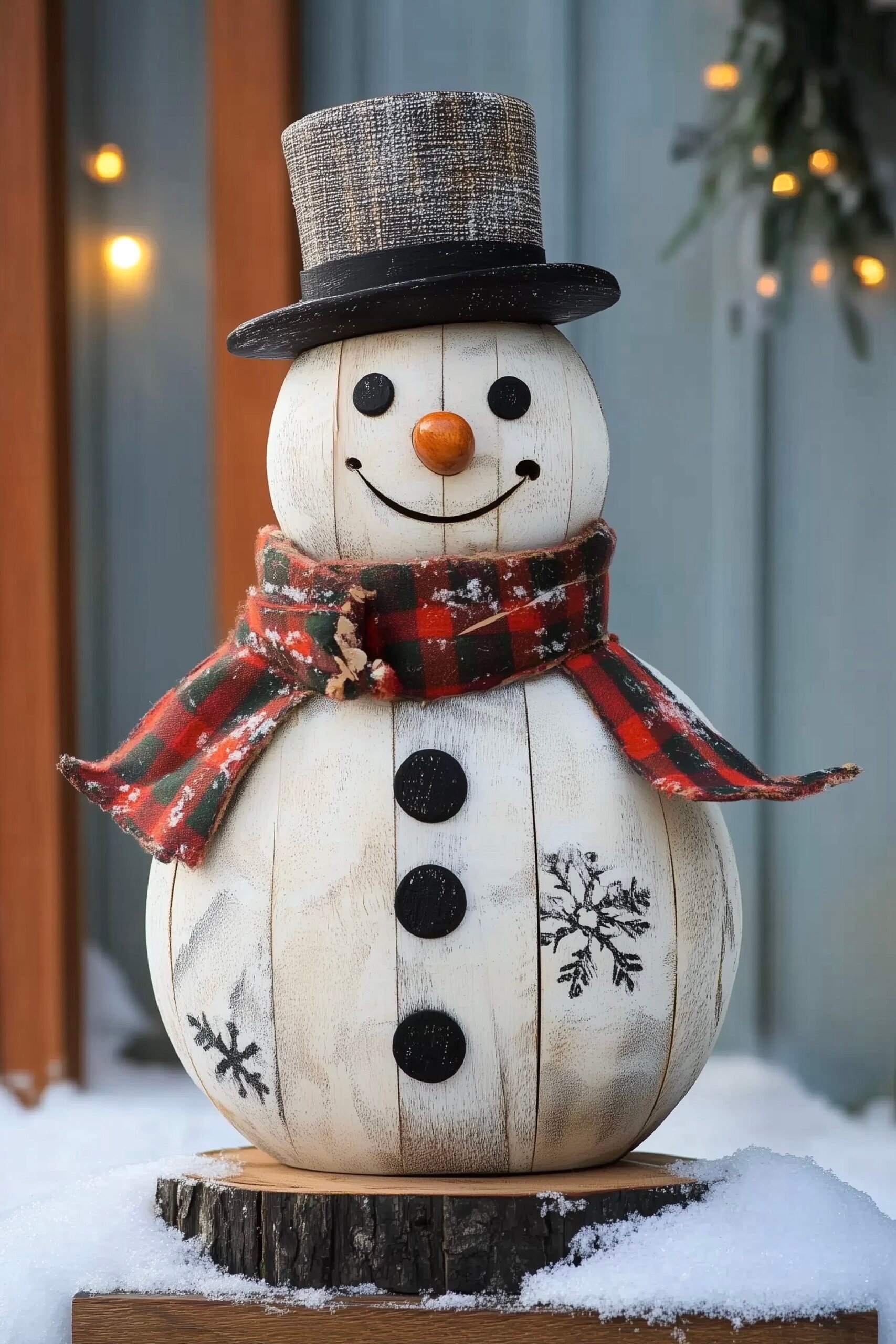 décoration hiver bois à faire soi-même