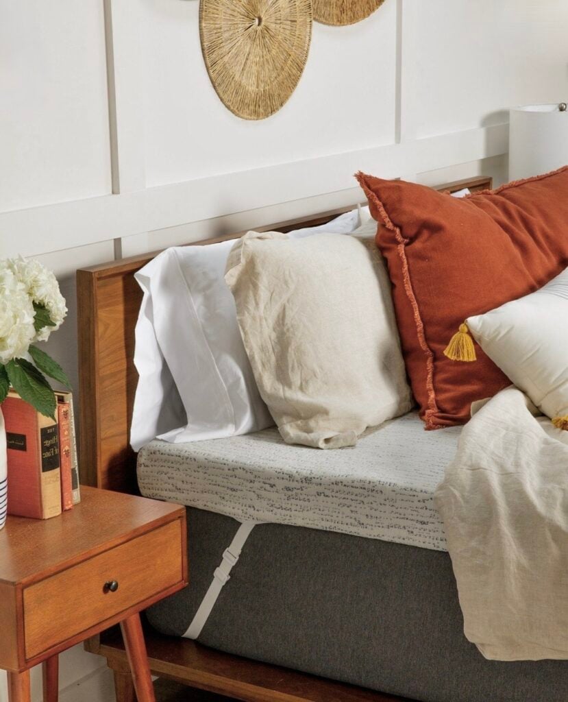 idée déco chambre mid-century bohème