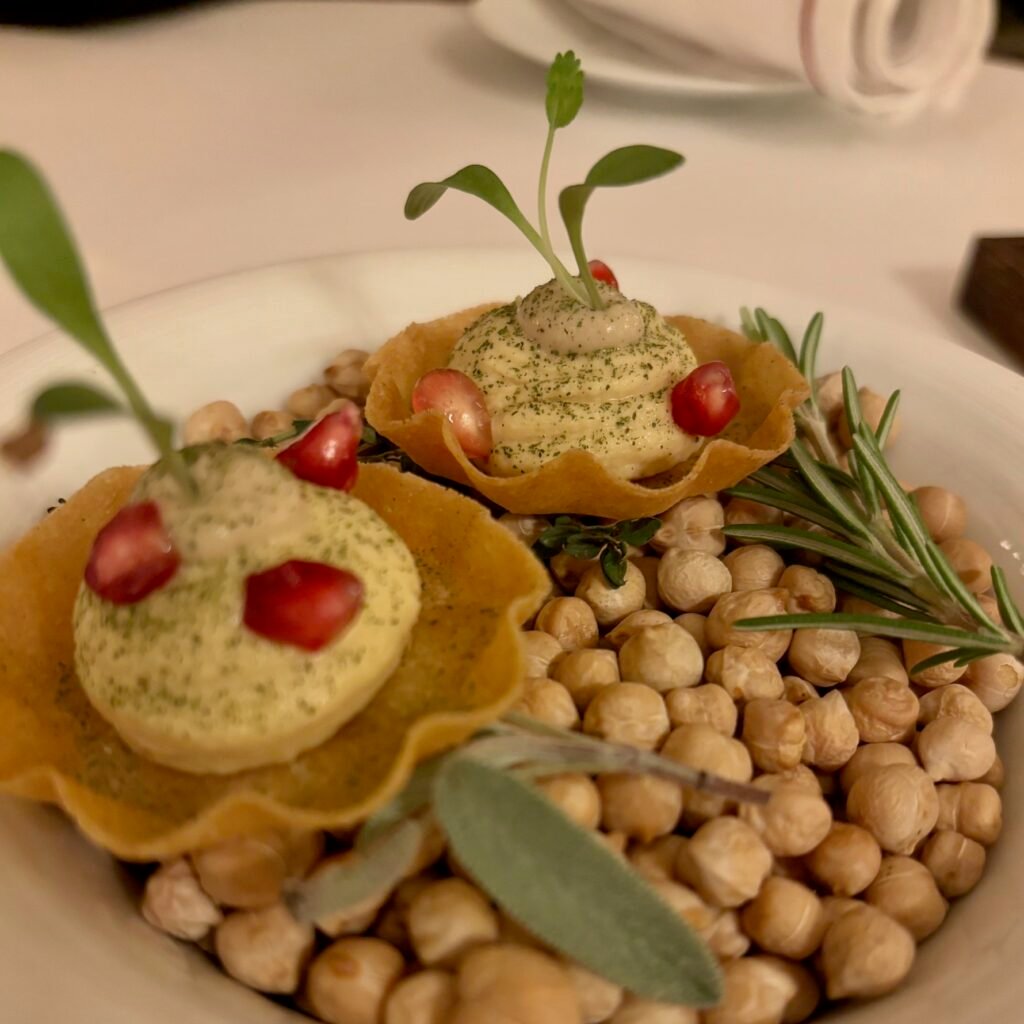 idée dressage amuse-bouche houmous